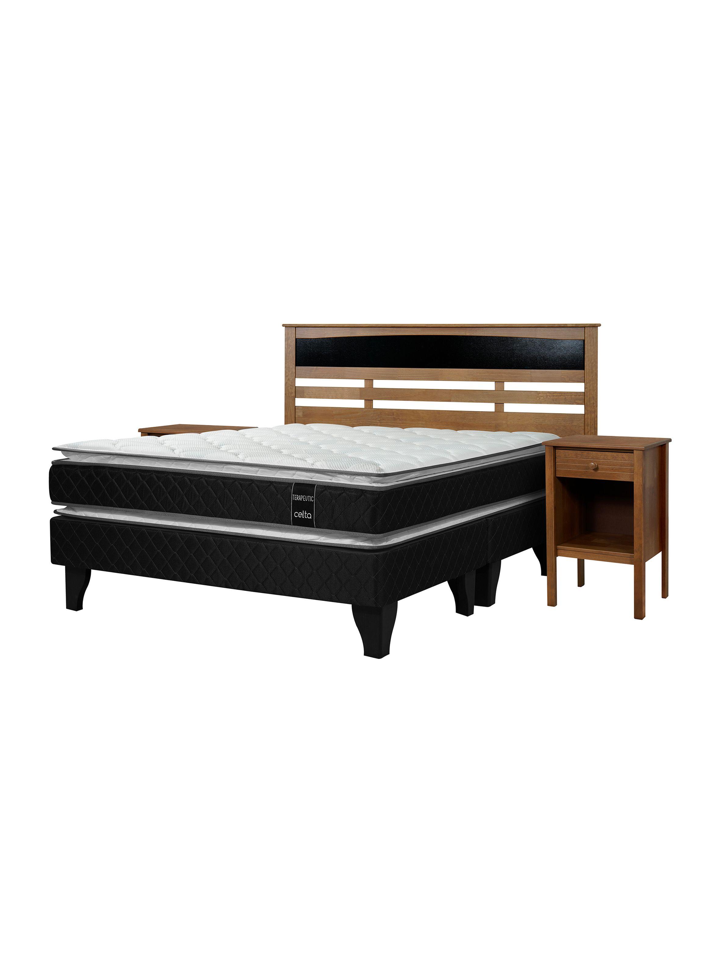 Cama Europea Terapeutic 2 Plazas Base Dividida + Set Muebles Madrid-0