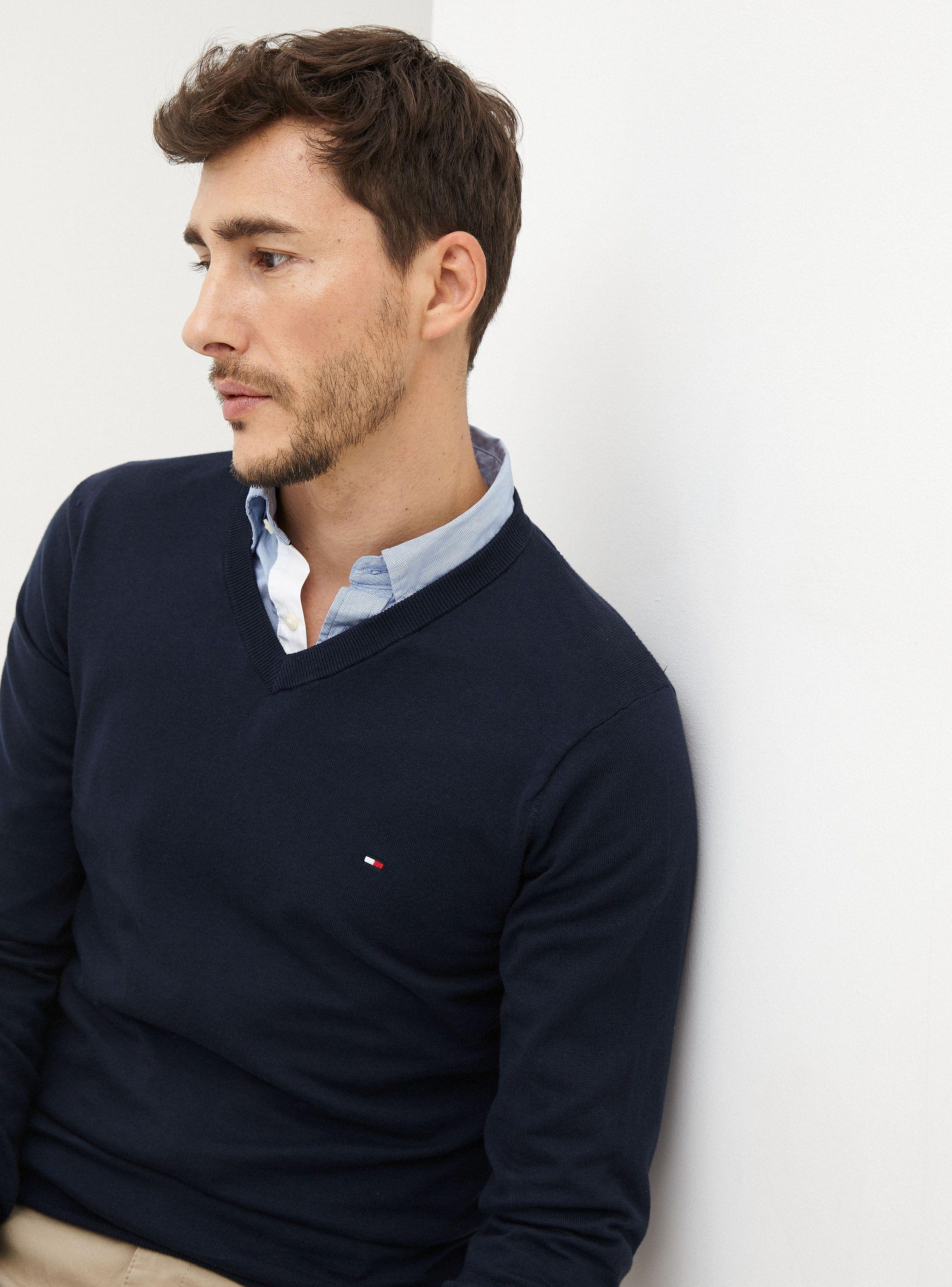 Sweater Tommy Hilfiger Classic Liso Cuello V Tommy Hilfiger-2