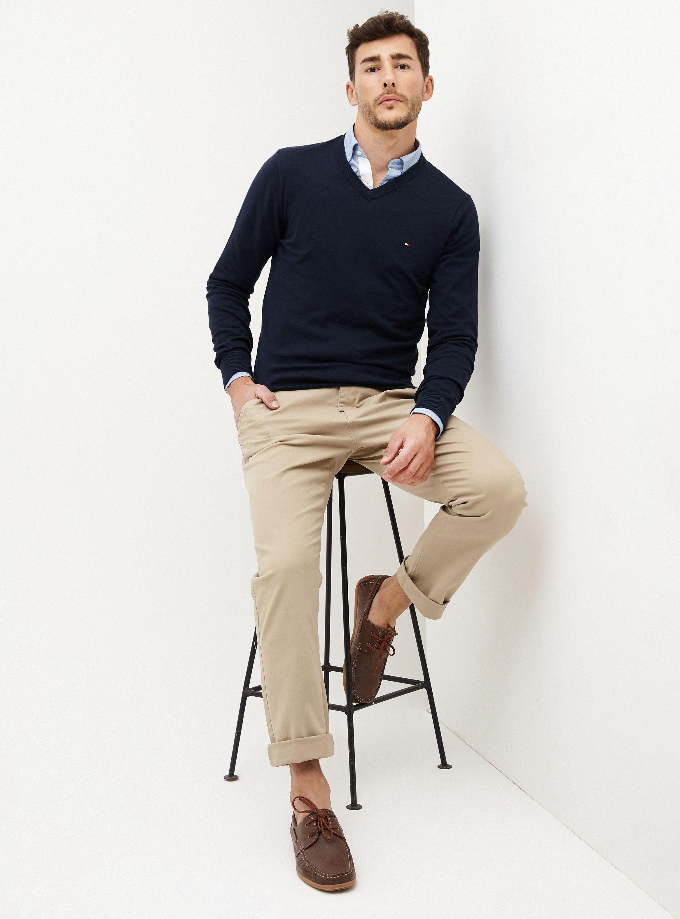 Sweater Tommy Hilfiger Classic Liso Cuello V Tommy Hilfiger-3