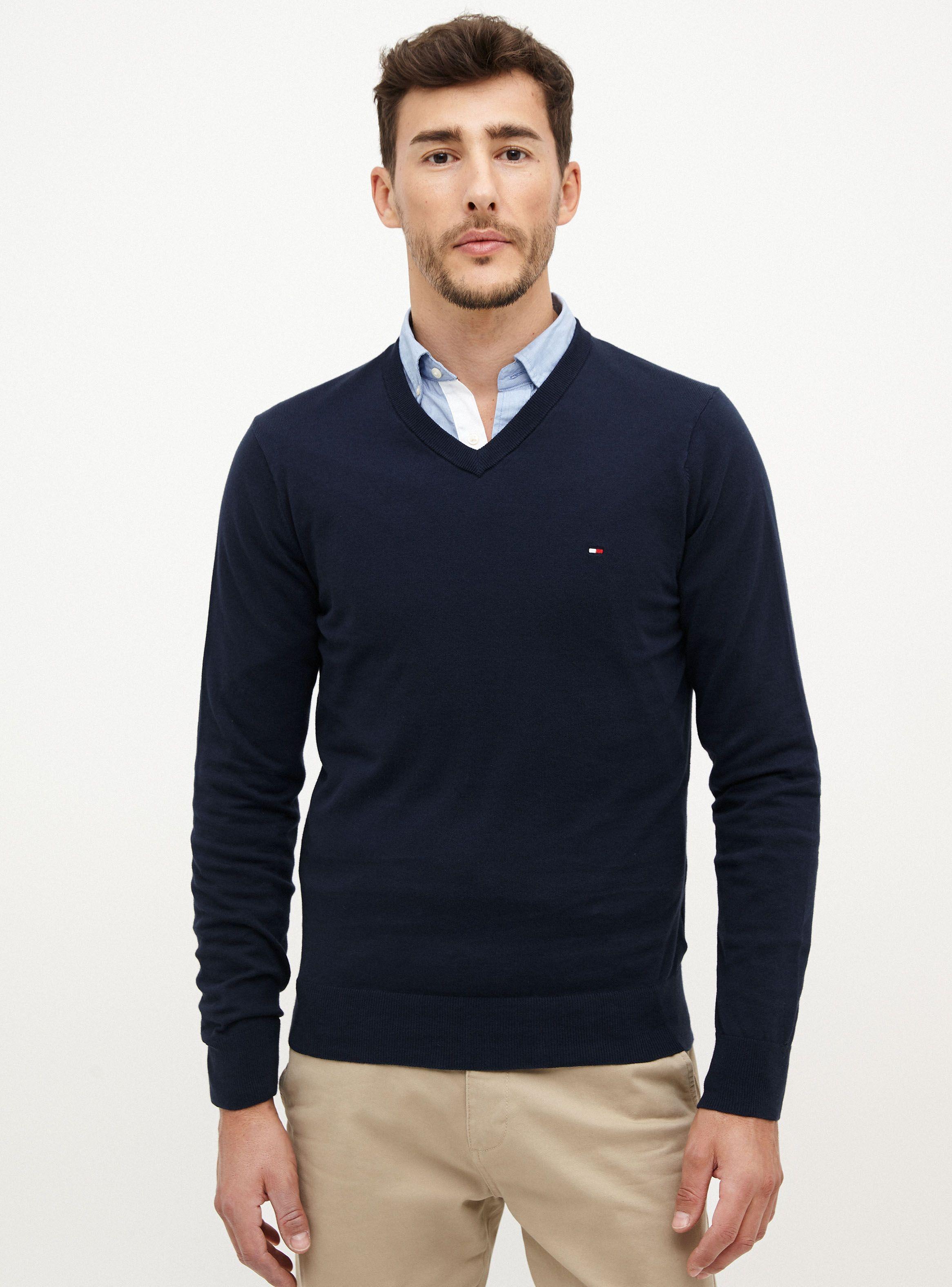 Sweater Tommy Hilfiger Classic Liso Cuello V Tommy Hilfiger-0
