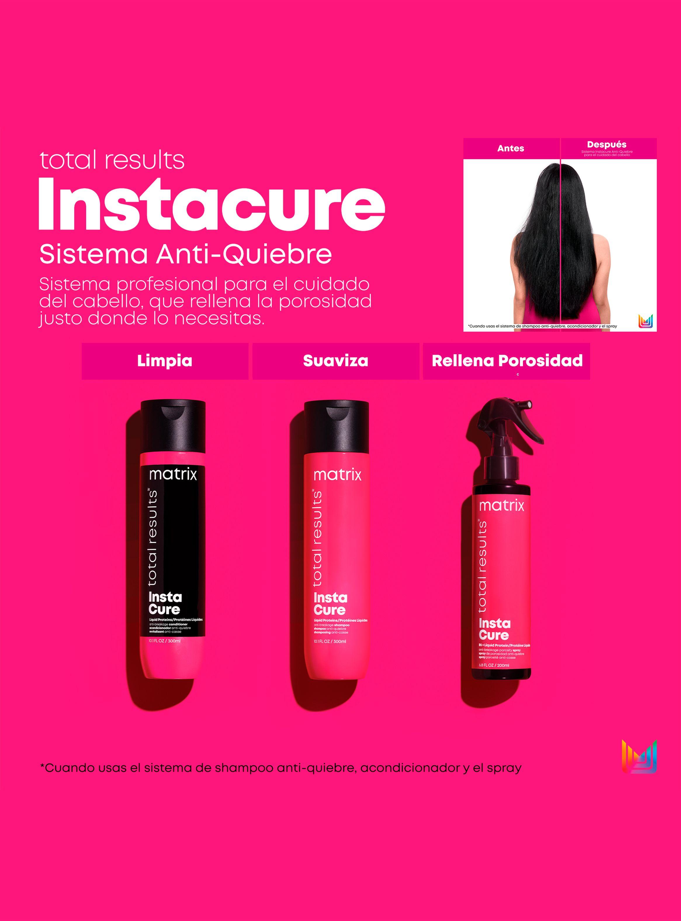 Set Anti Quiebre Cabello Dañado Instacure Shampoo 300ml + Acondicionador 300 ml-4