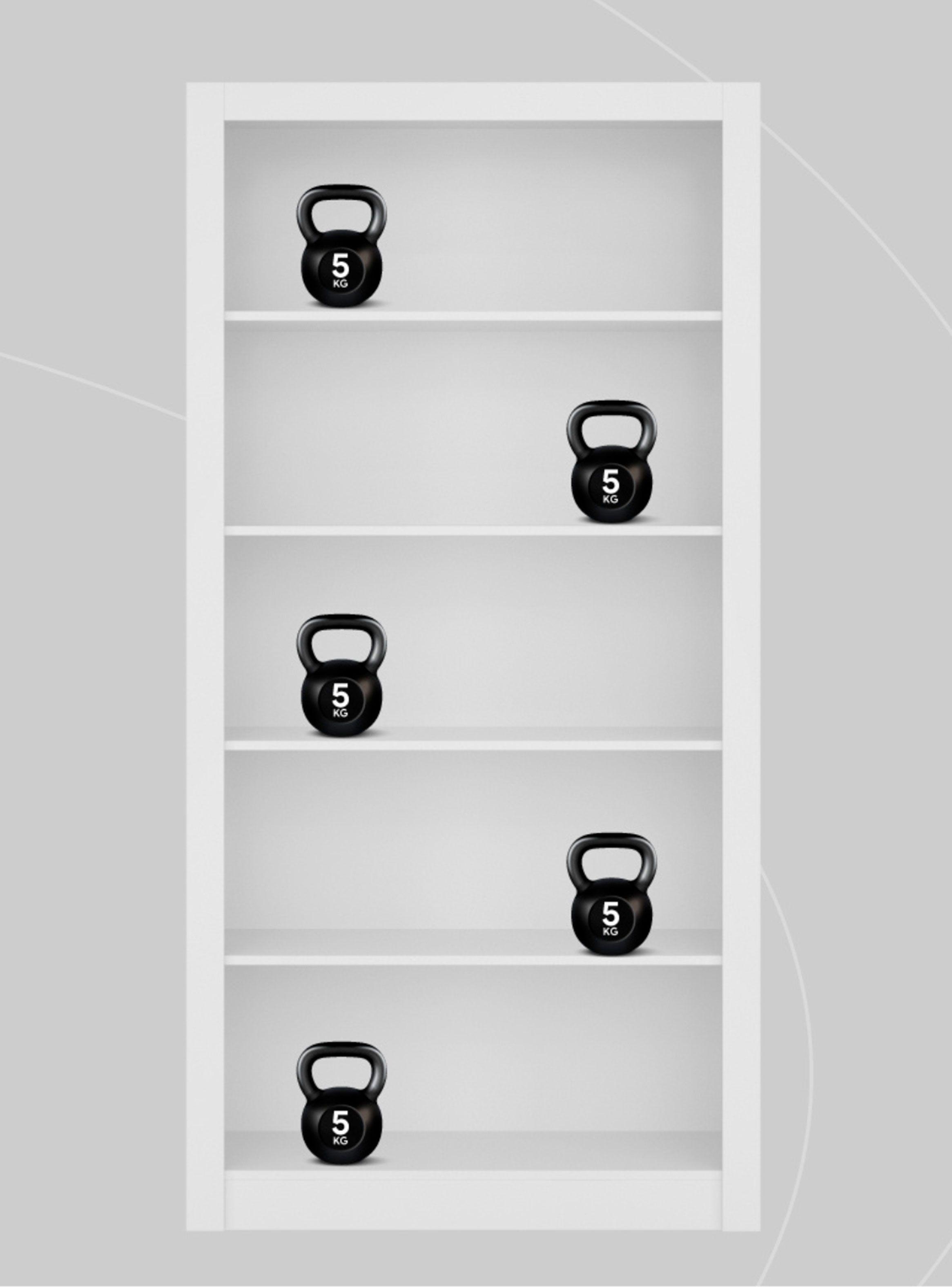 Librero Office 5 Espacios-3