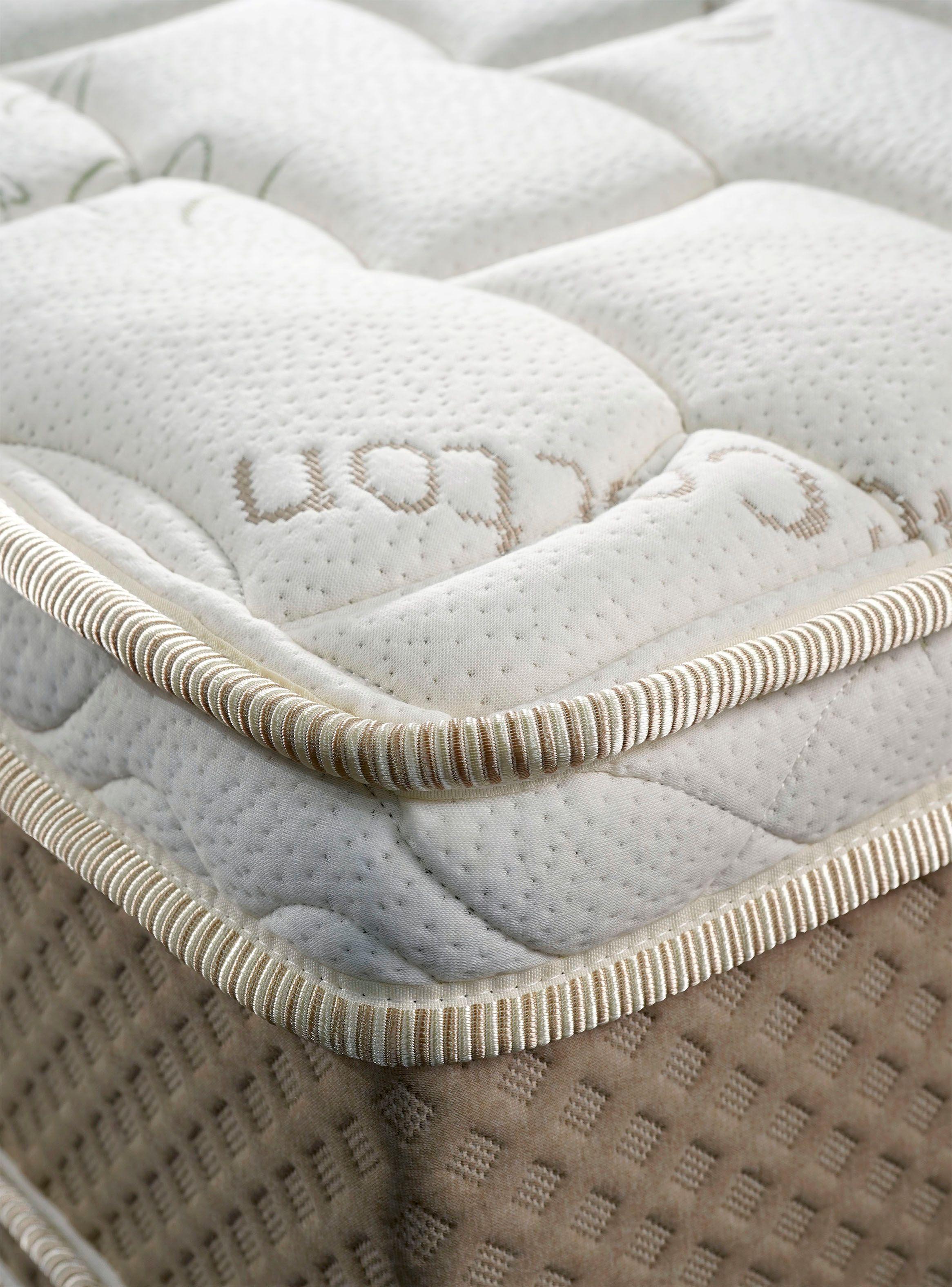 Cama Europea Cotton Organic 2 Plazas + Respaldo Capitoné-3