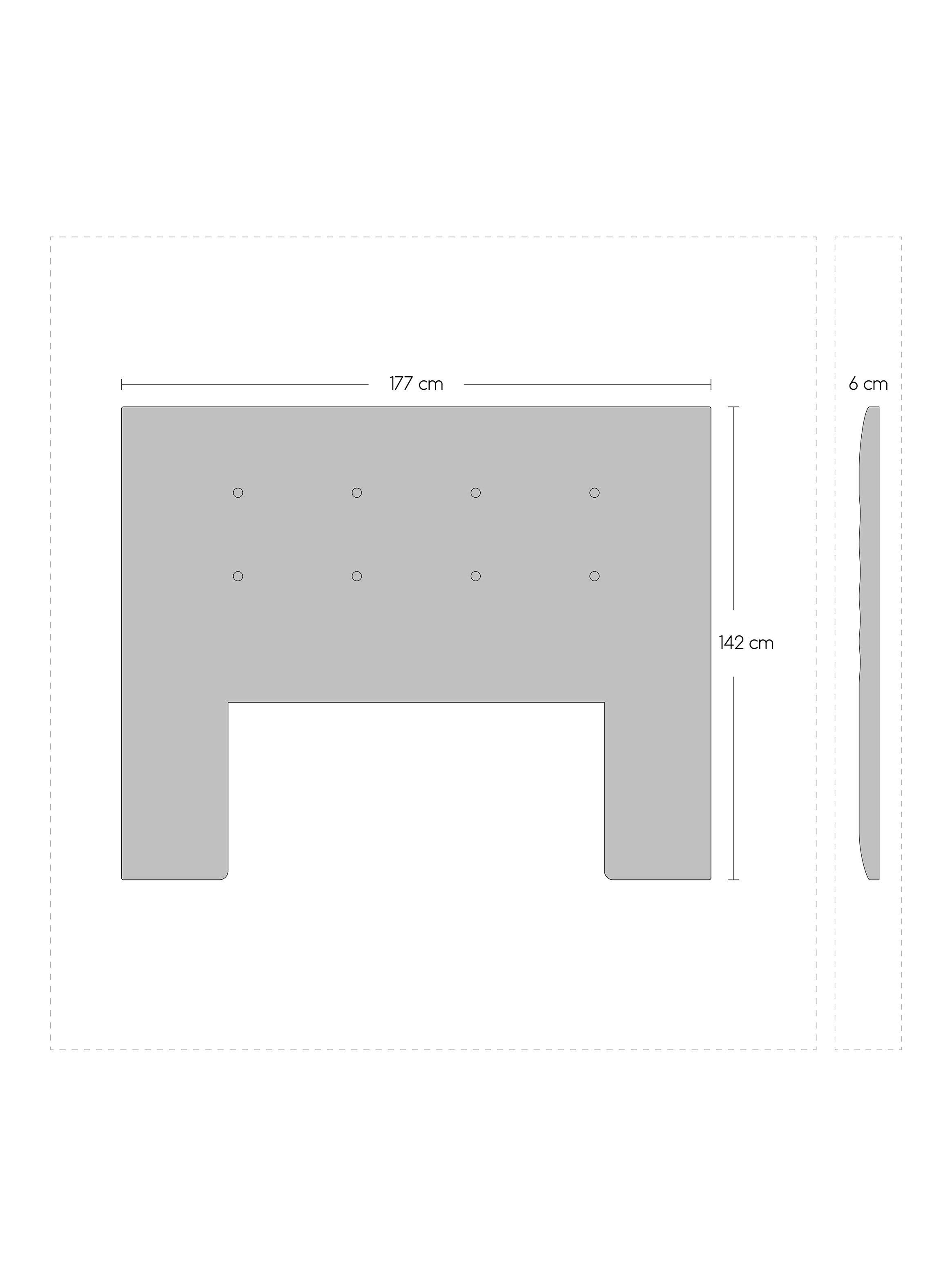 Cama Europea Cotton Organic 2 Plazas + Respaldo Piamonte-1