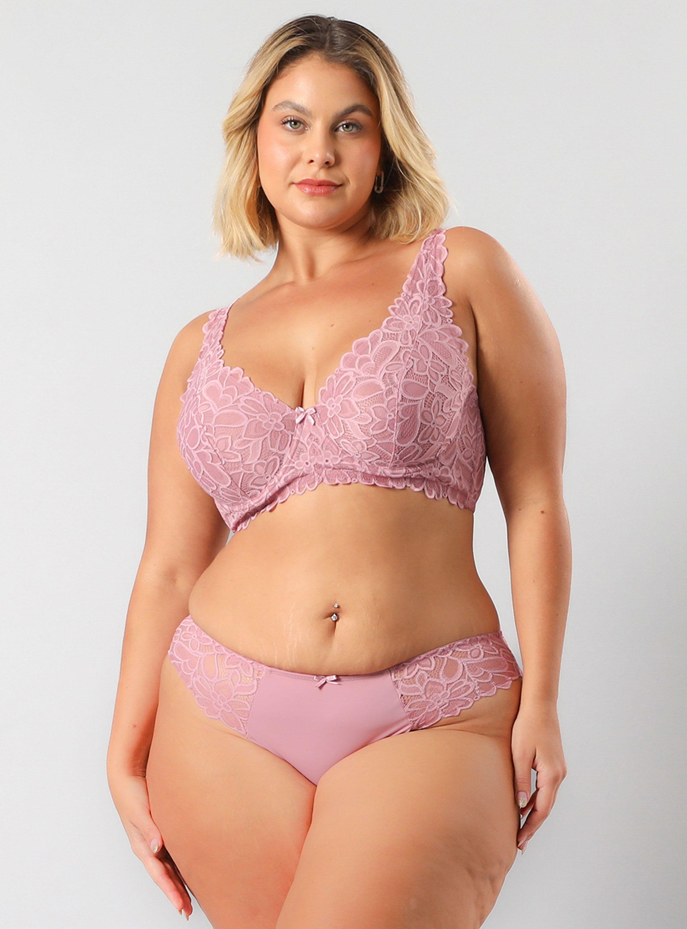 Sostén Bralette Encaje Full Flor-2