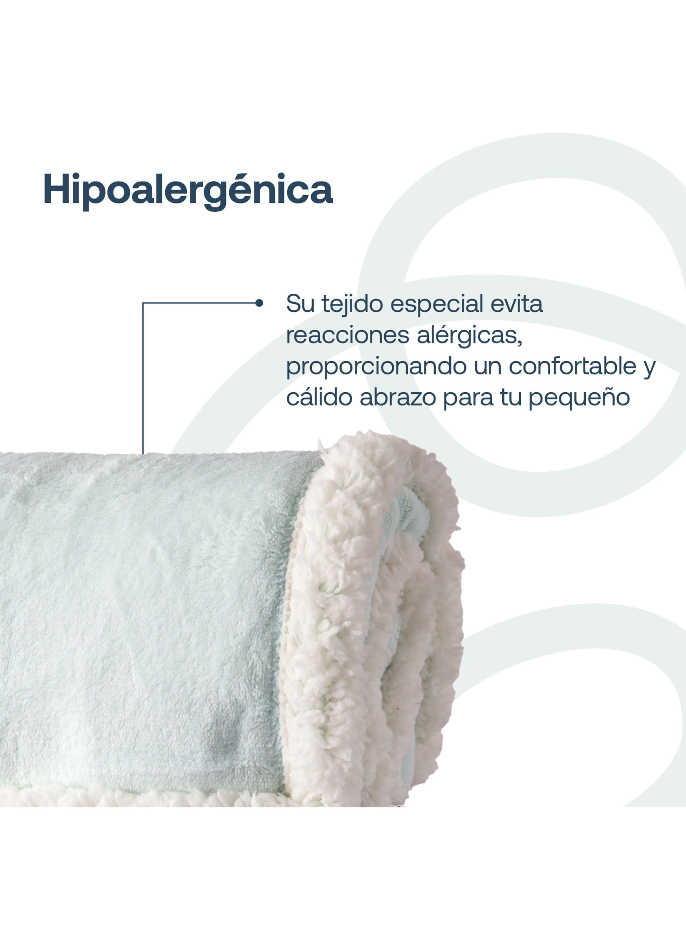 Manta de Sherpa Celeste Bebesit-3