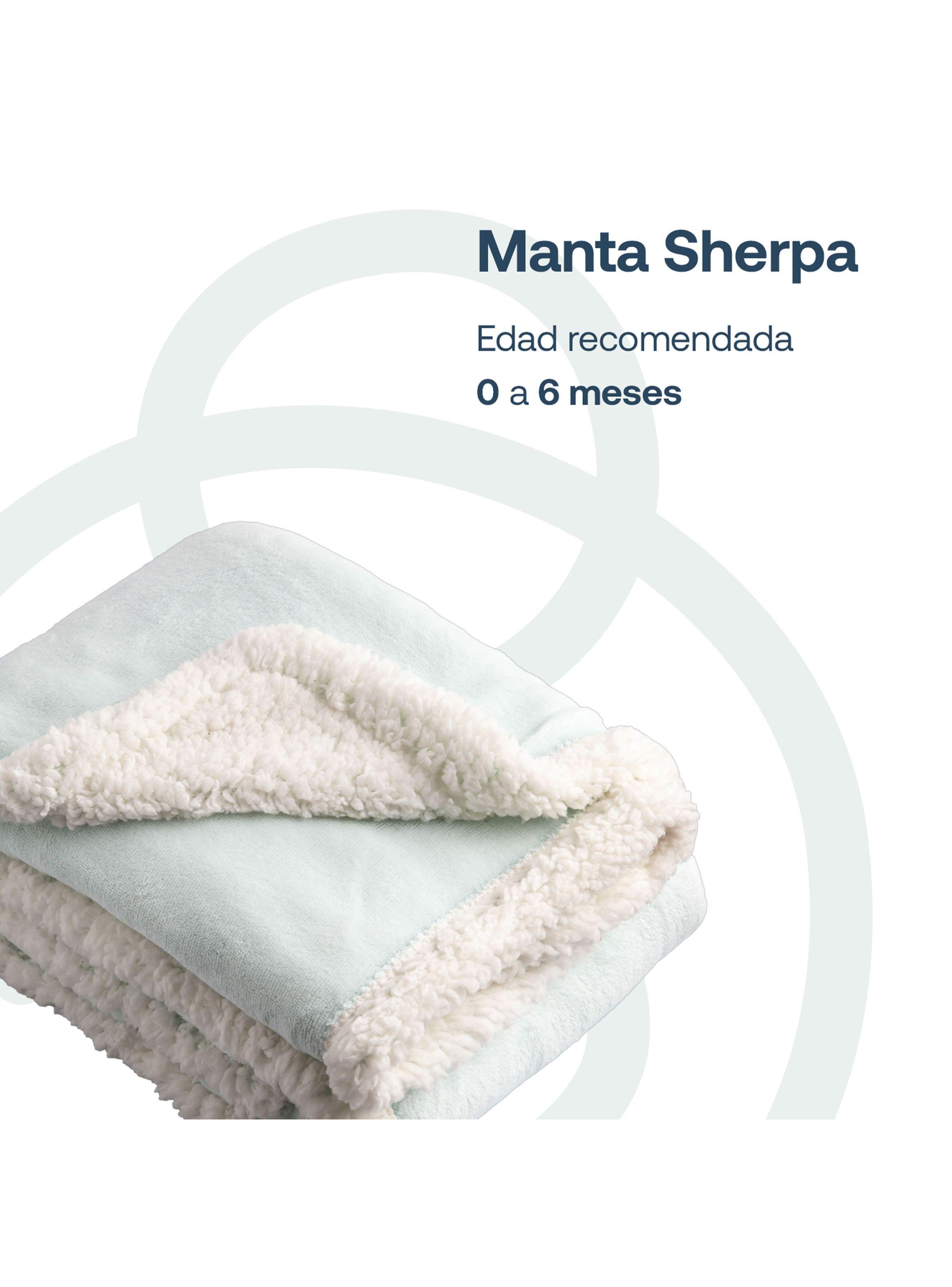 Manta de Sherpa Celeste Bebesit-2