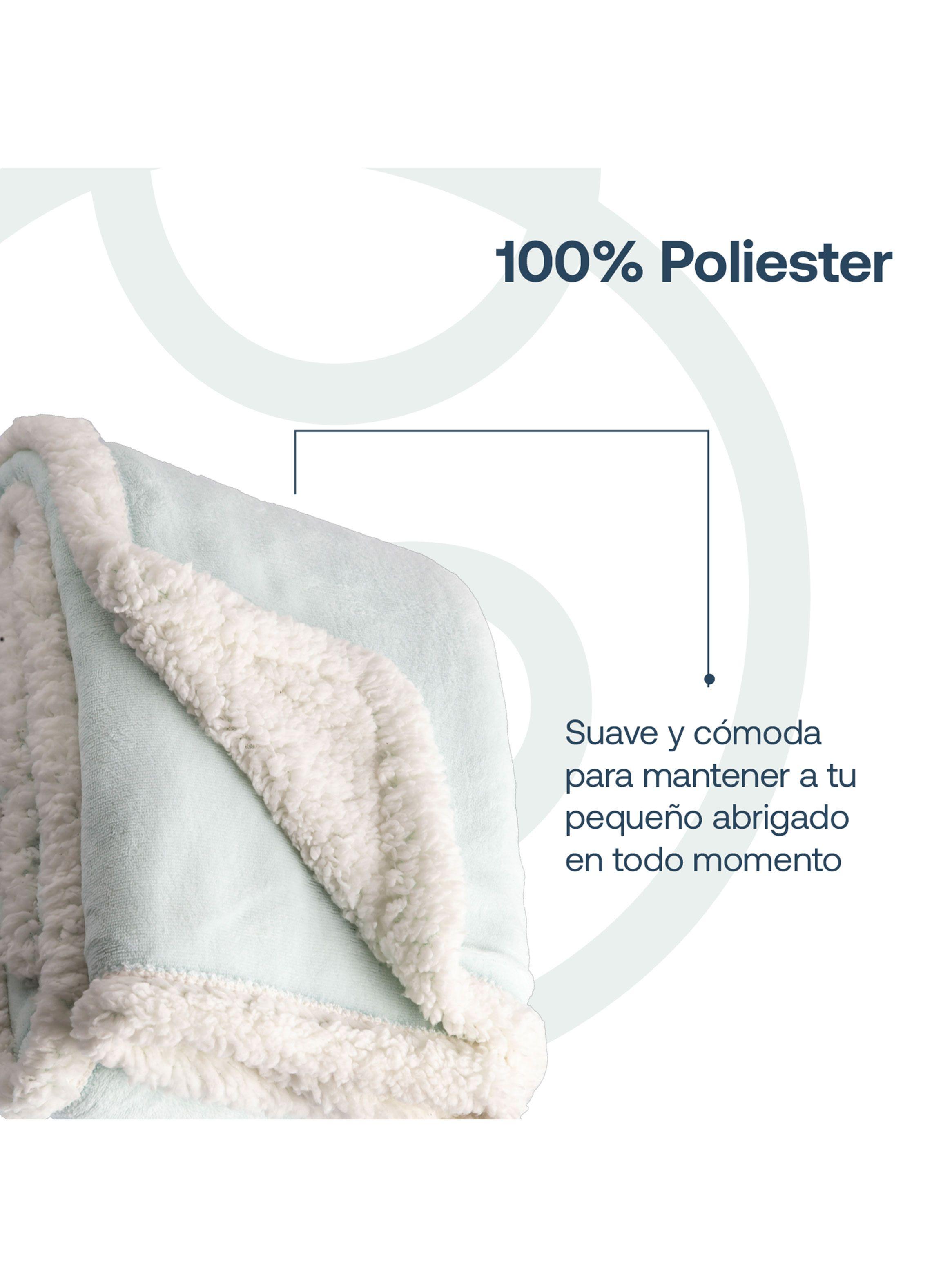 Manta de Sherpa Celeste Bebesit-4