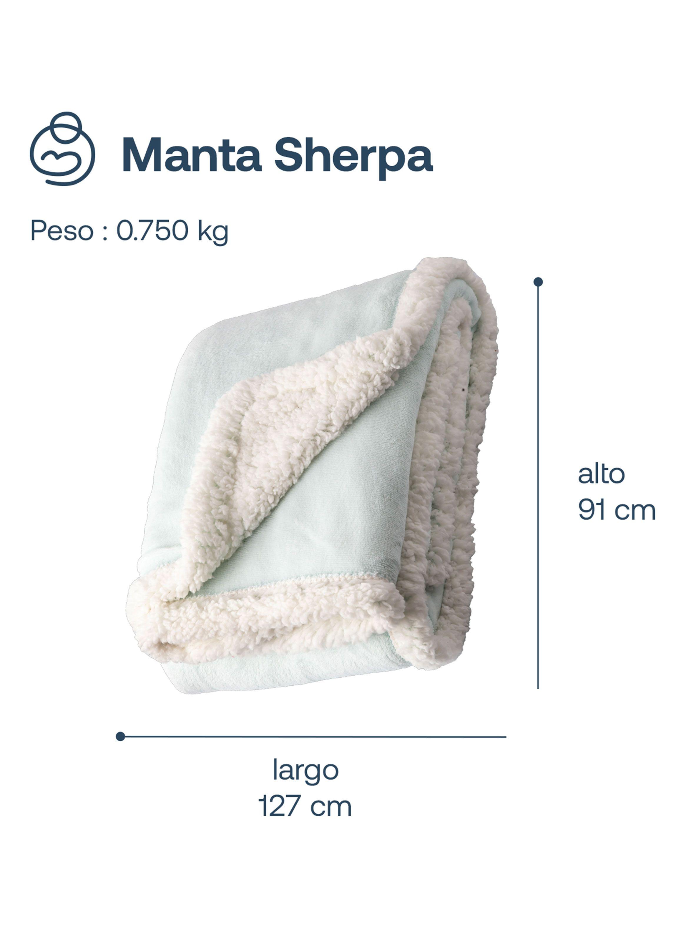 Manta de Sherpa Celeste Bebesit-1