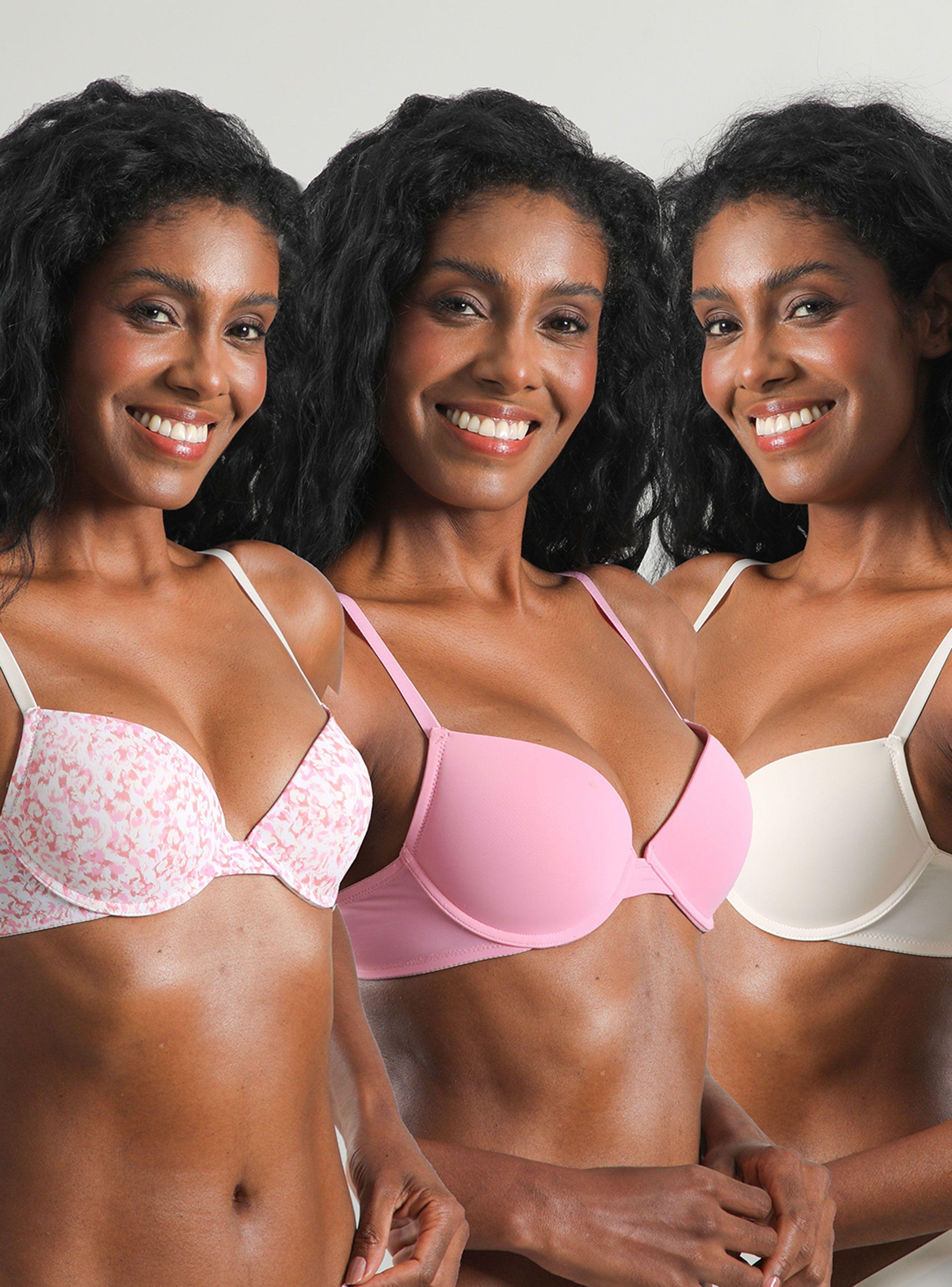 Pack 3 Sostén Balconet Push Up Micro Print-0