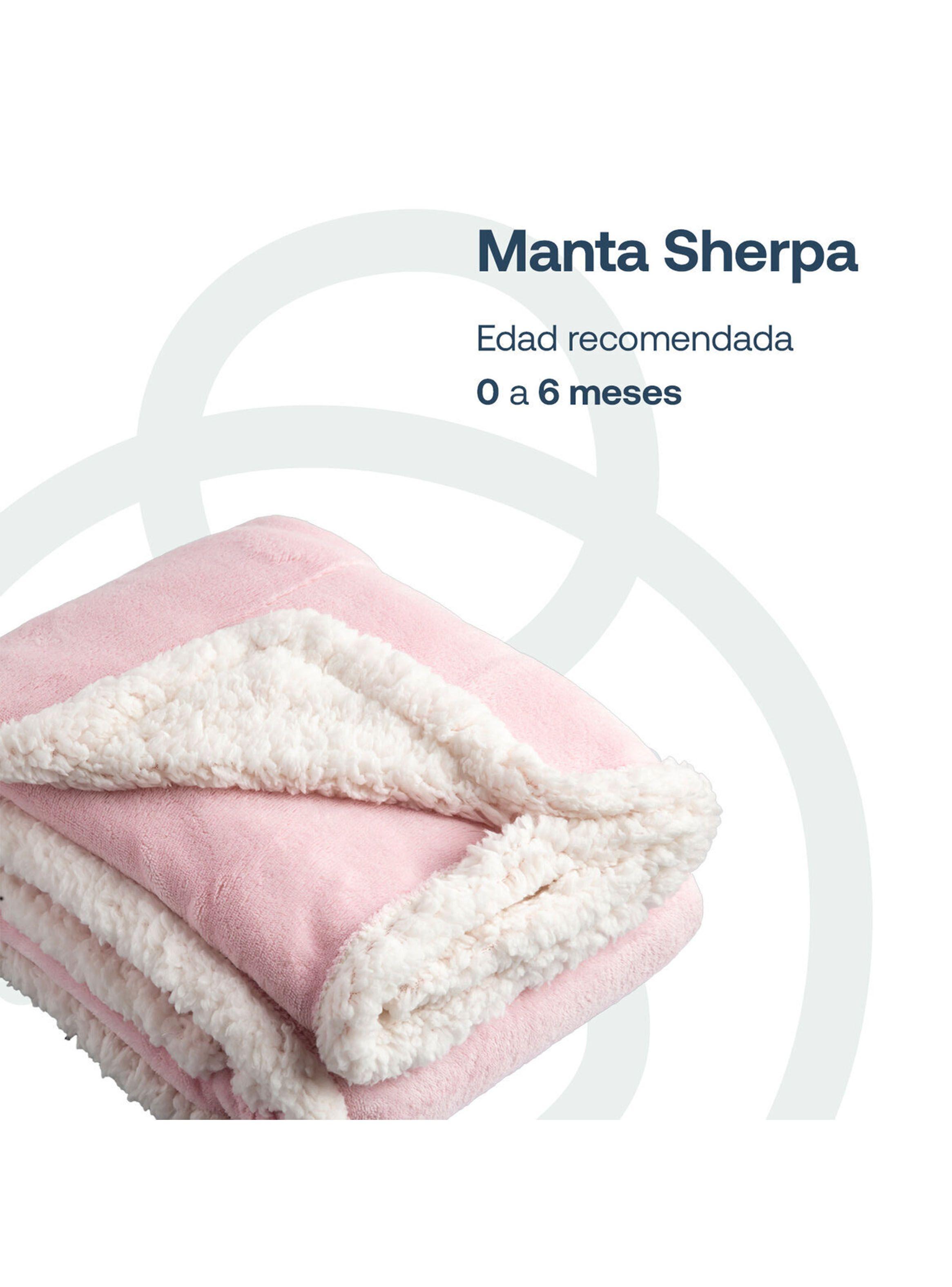 Manta de Sherpa Rosada Bebesit-2