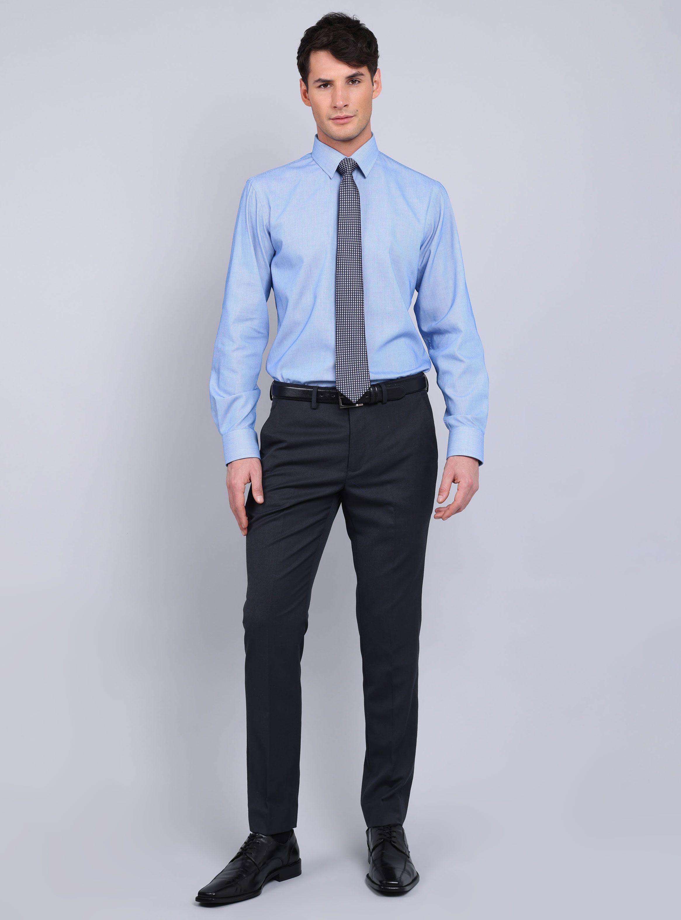 Camisa Diseño Cuadros Manga Larga Regular Fit-4