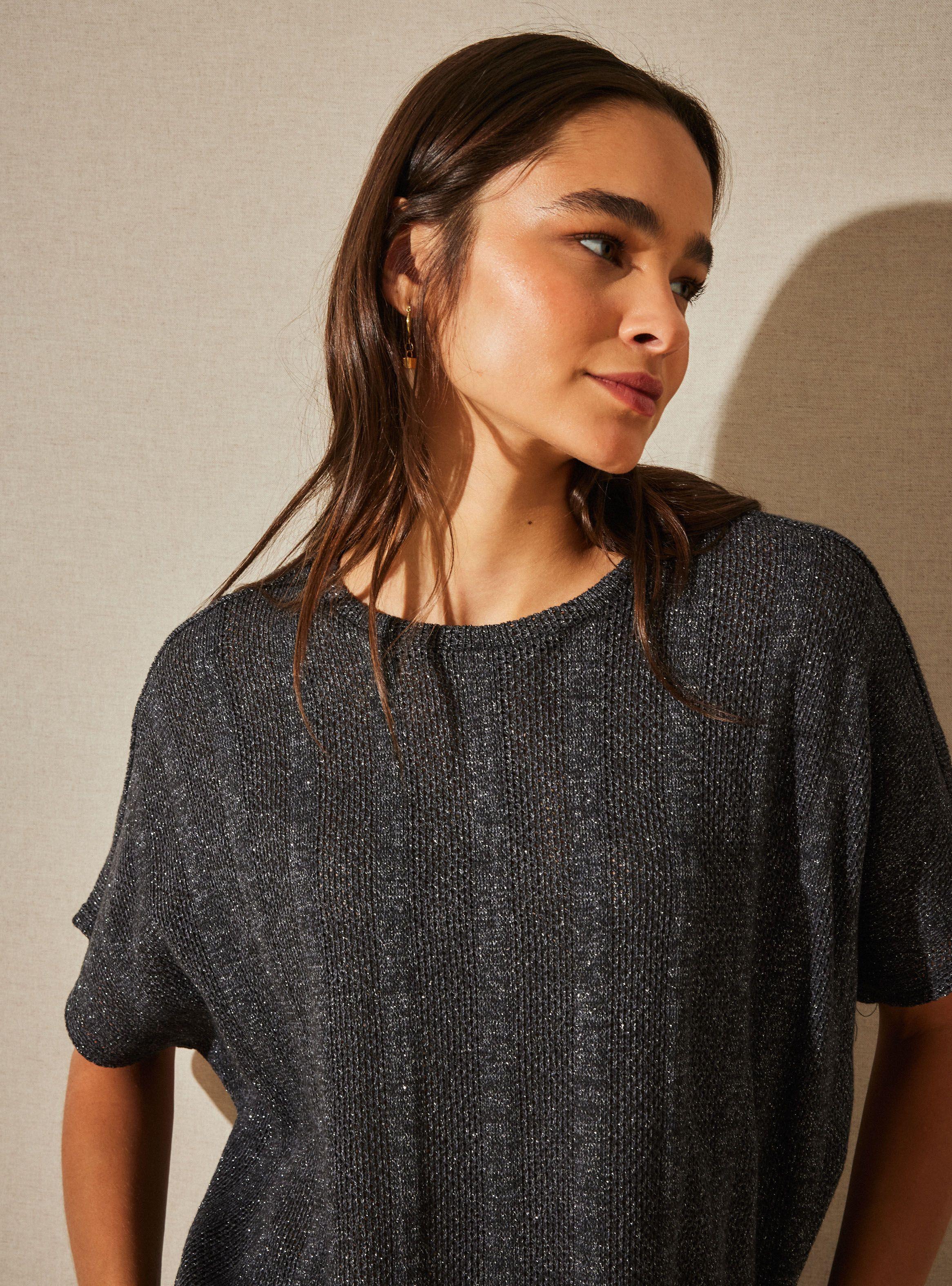 Polera Tejida Manga Ancha-2