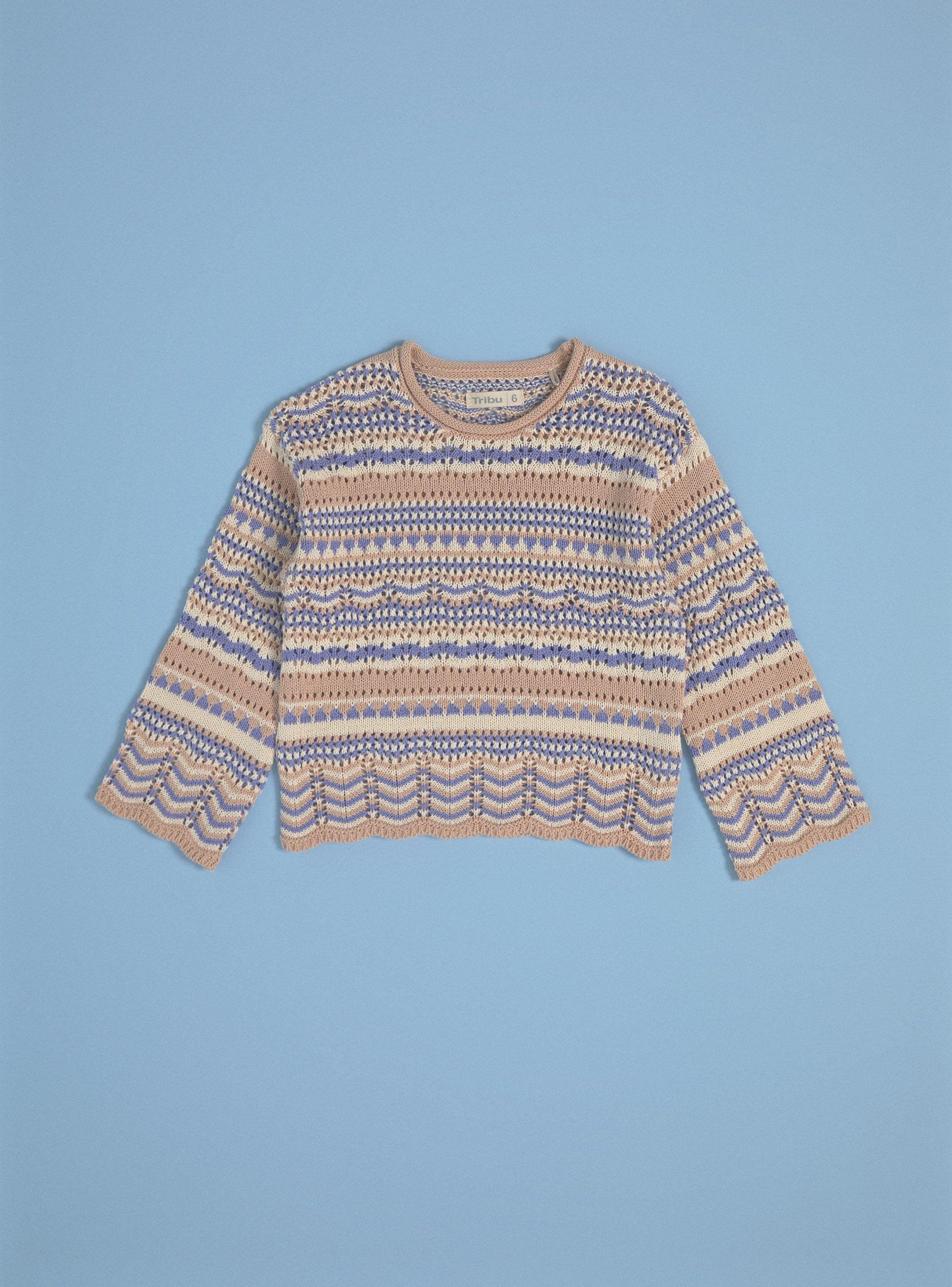 Sweater Multicolor Punto Rayas-2