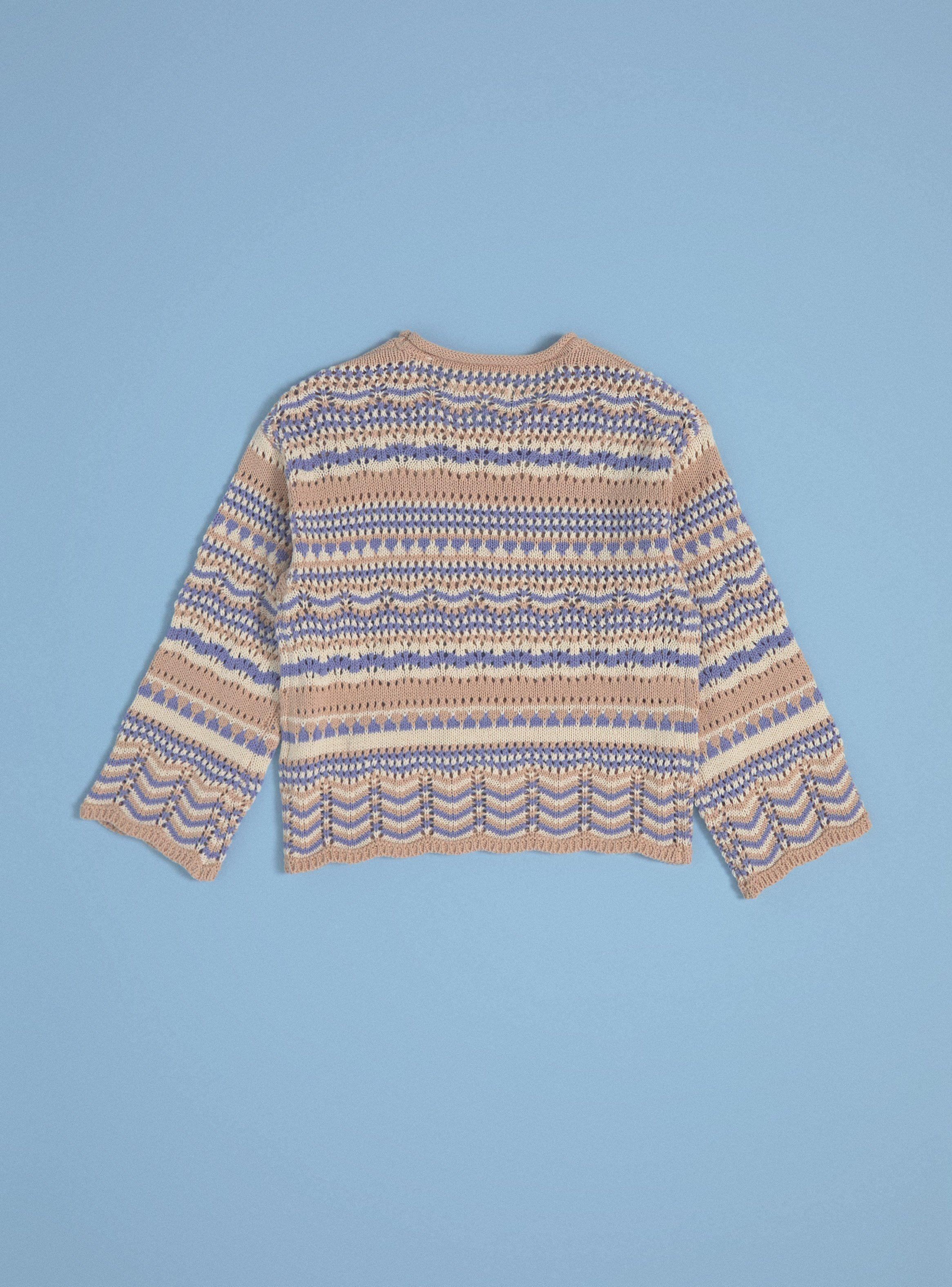 Sweater Multicolor Punto Rayas-3