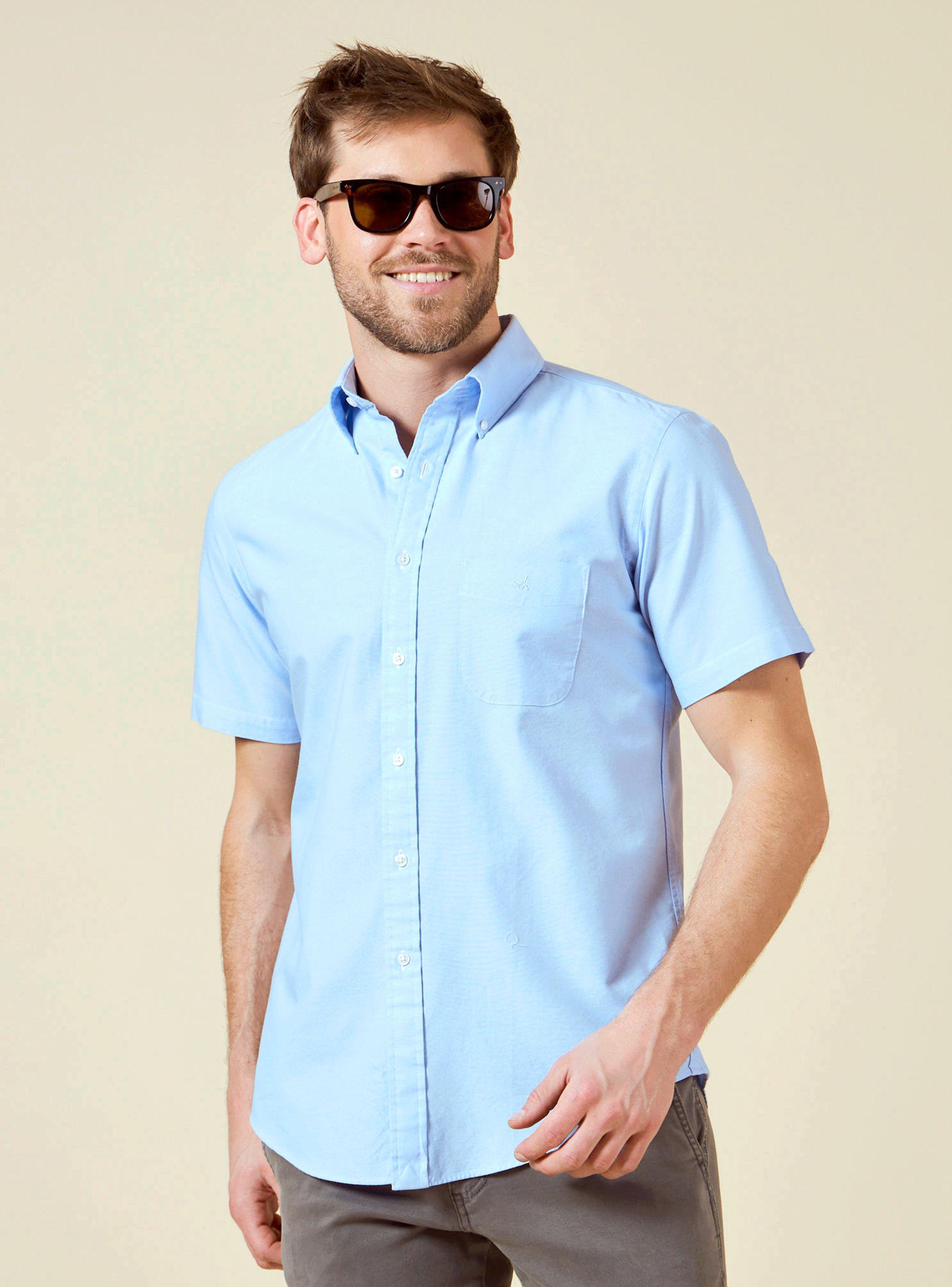 Camisa Sport Lisa Regular Algodón-0