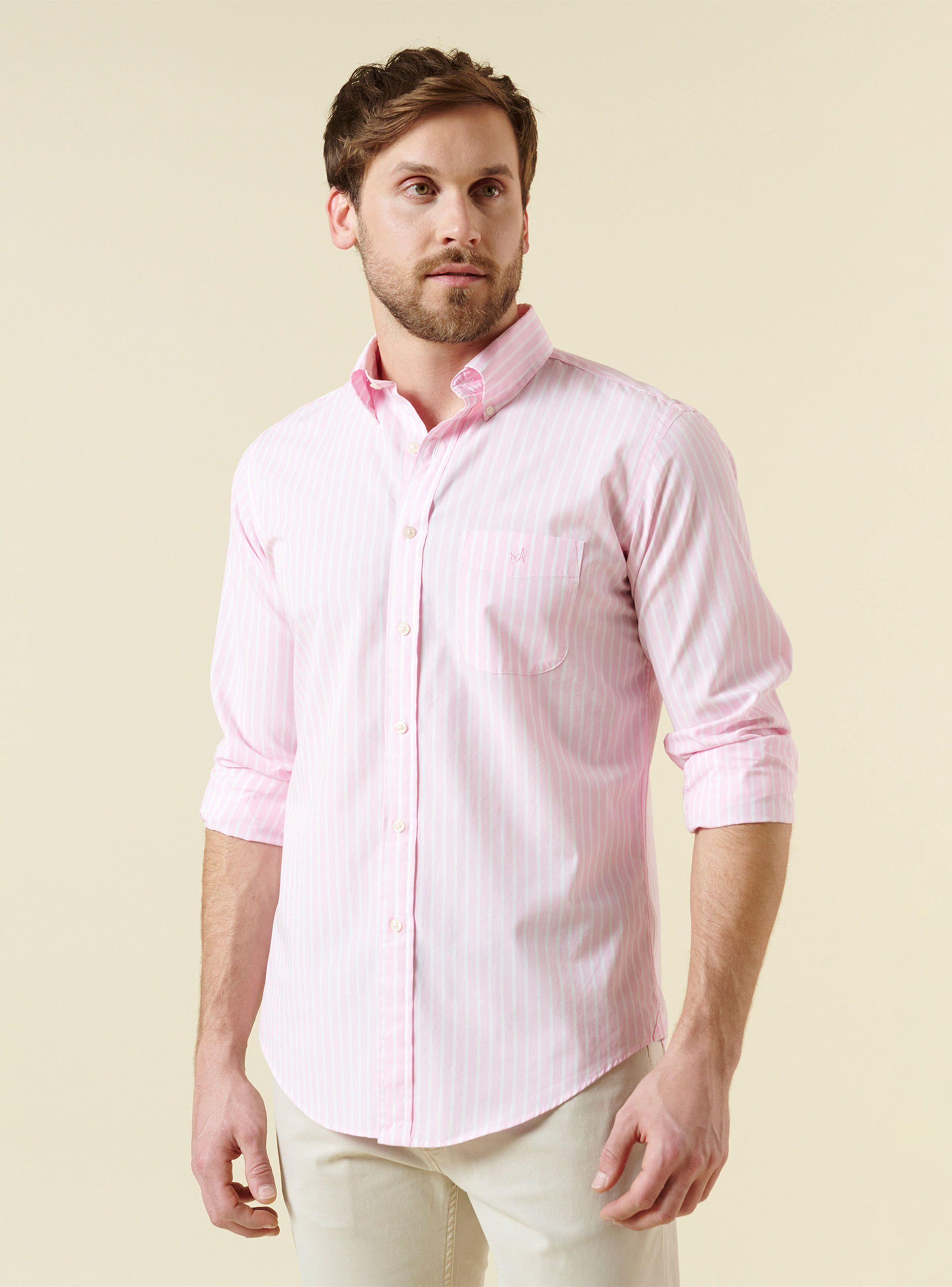 Camisa Casual Print Lineas-0
