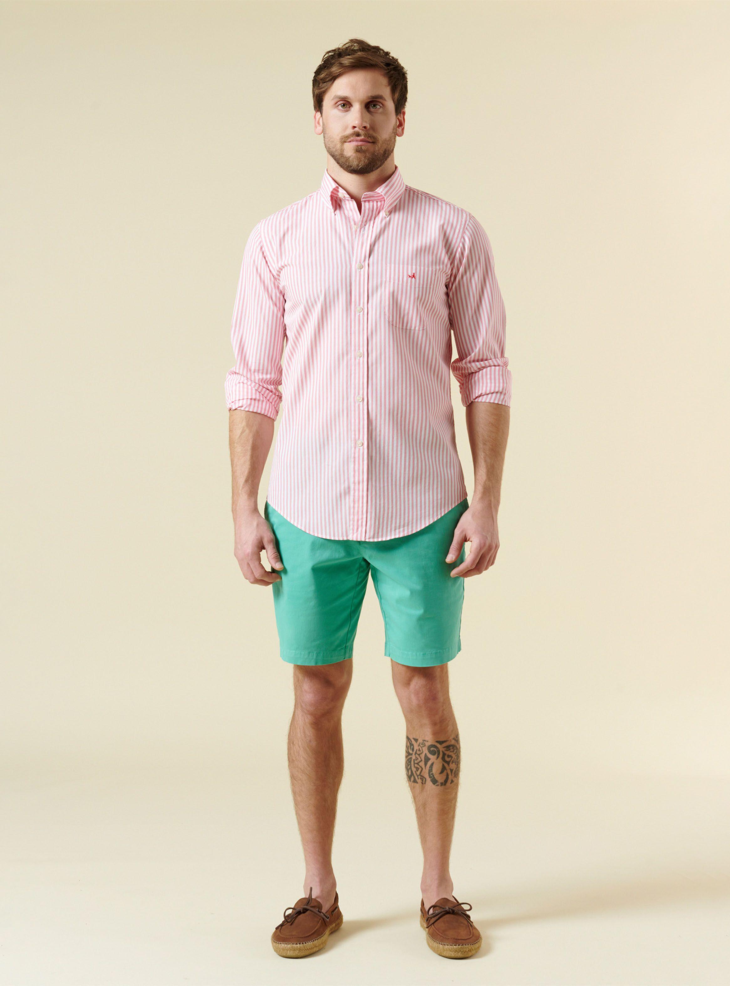 Camisa Print Rayas Casual-3