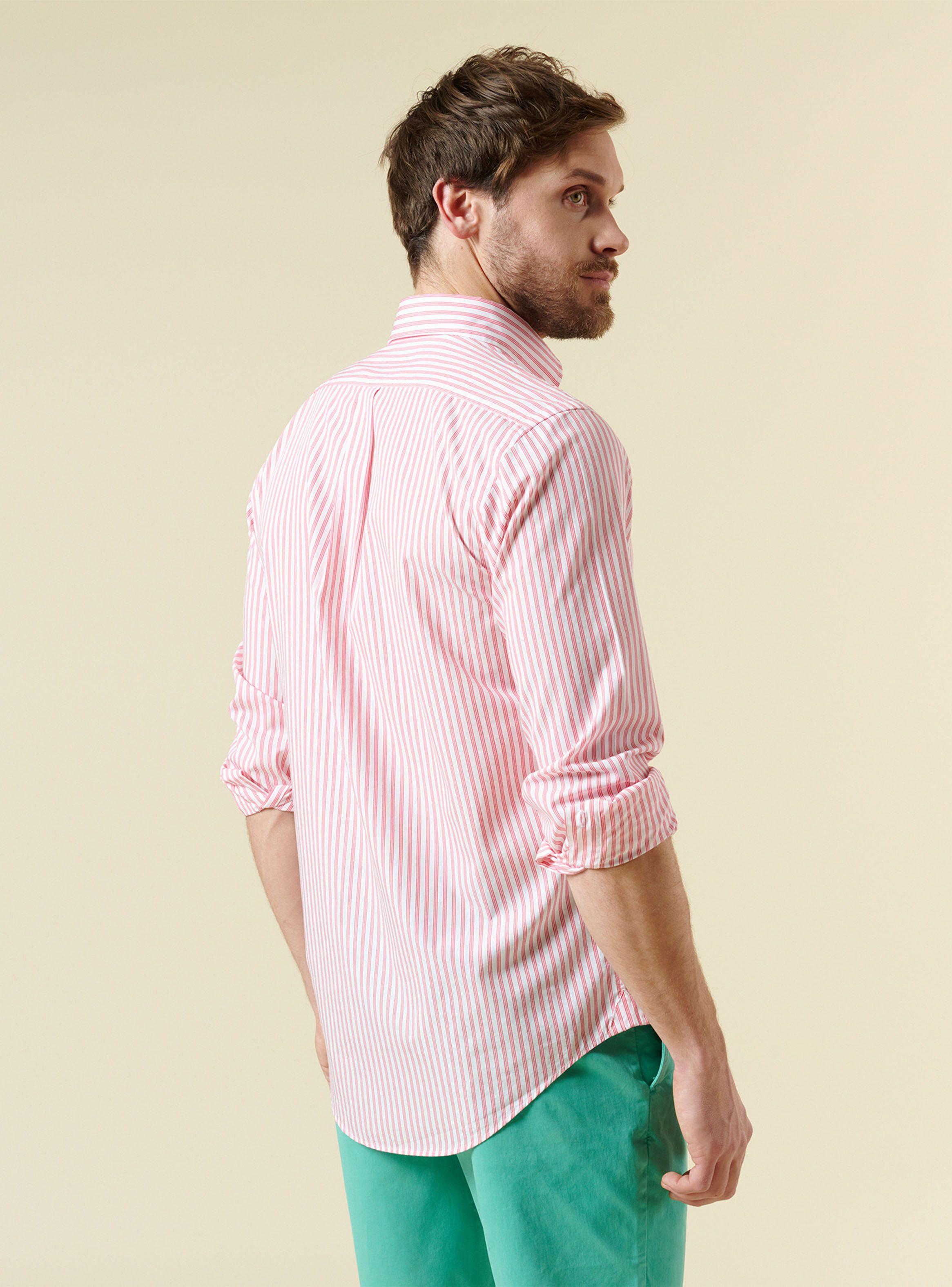 Camisa Print Rayas Casual-1