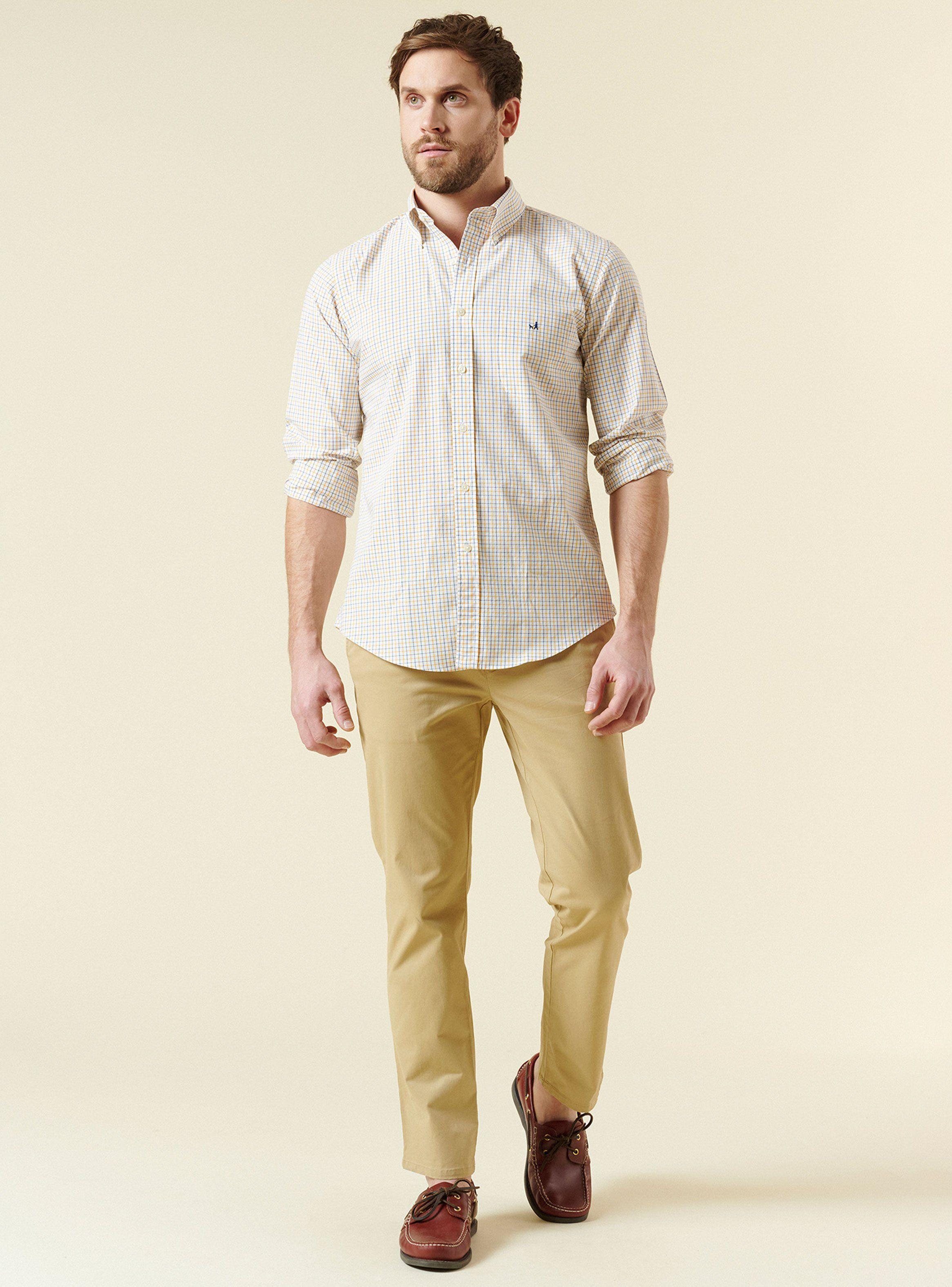 Camisa Pirnt Cuadrille Bolsillo Frontal ML-3