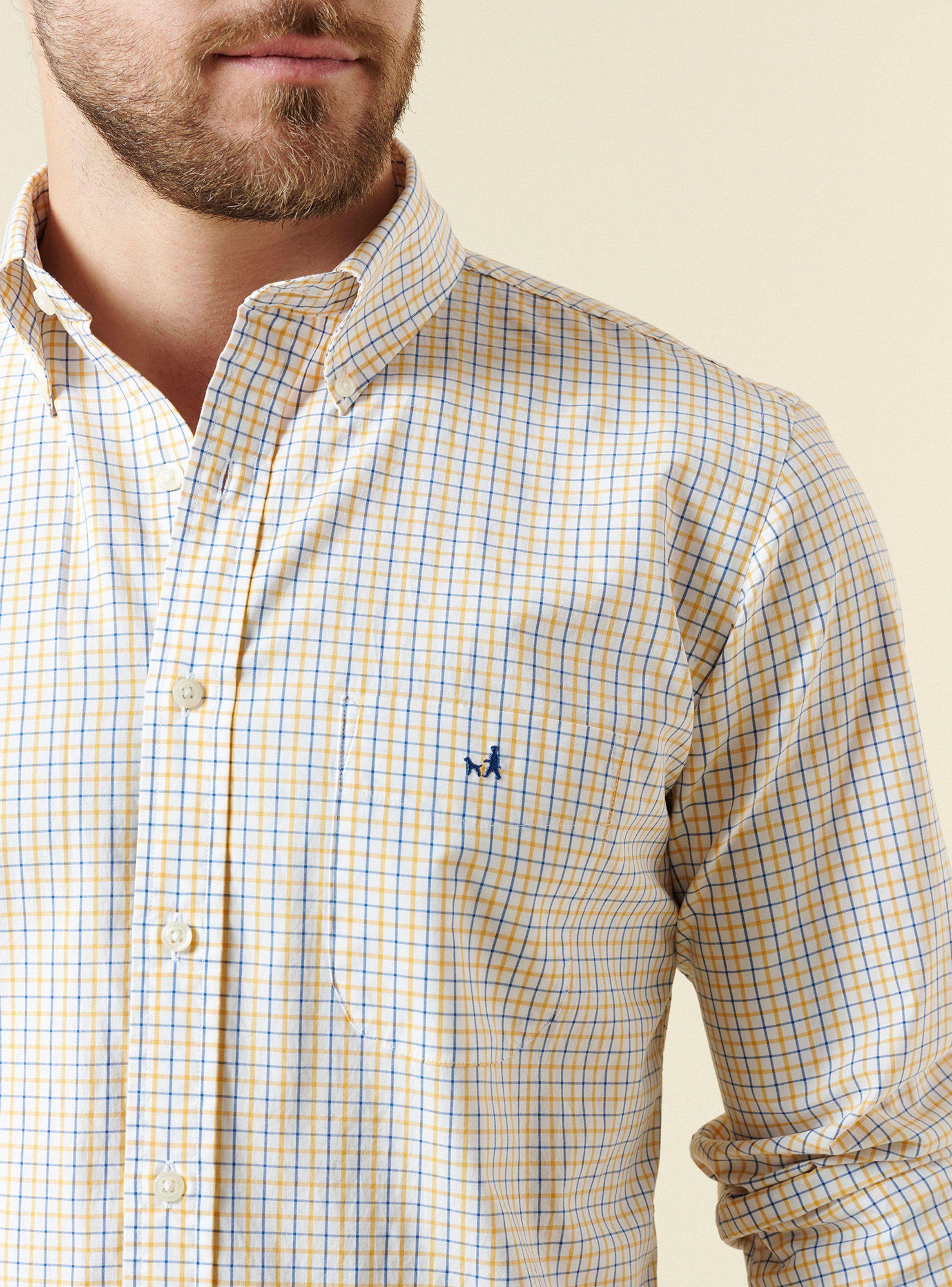 Camisa Pirnt Cuadrille Bolsillo Frontal ML-2