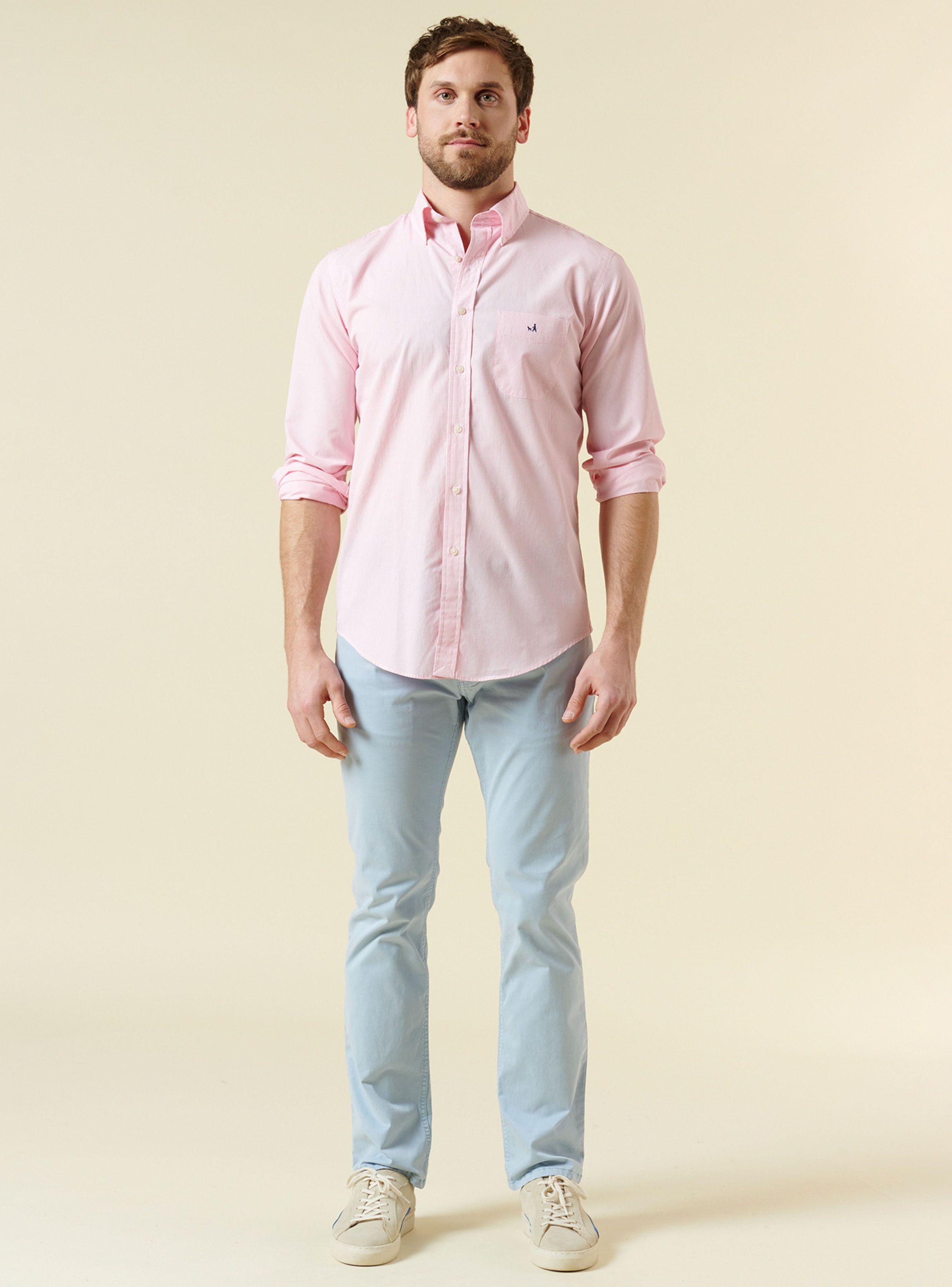 Camisa Sport Lisa Regular Fit Algodón-3