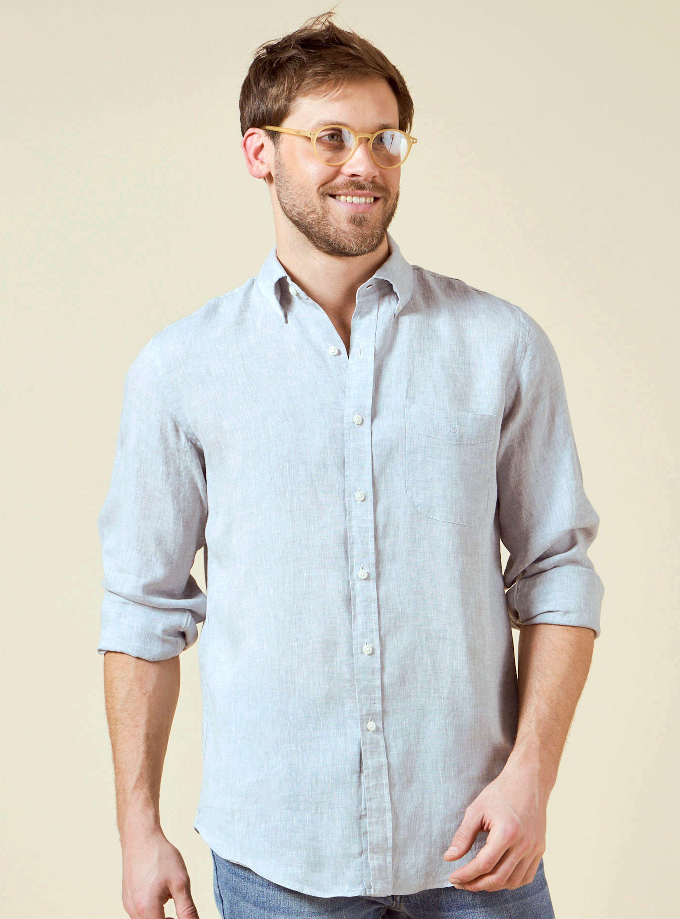 Camisa Sport Lisa Algodón Regular Fit-0