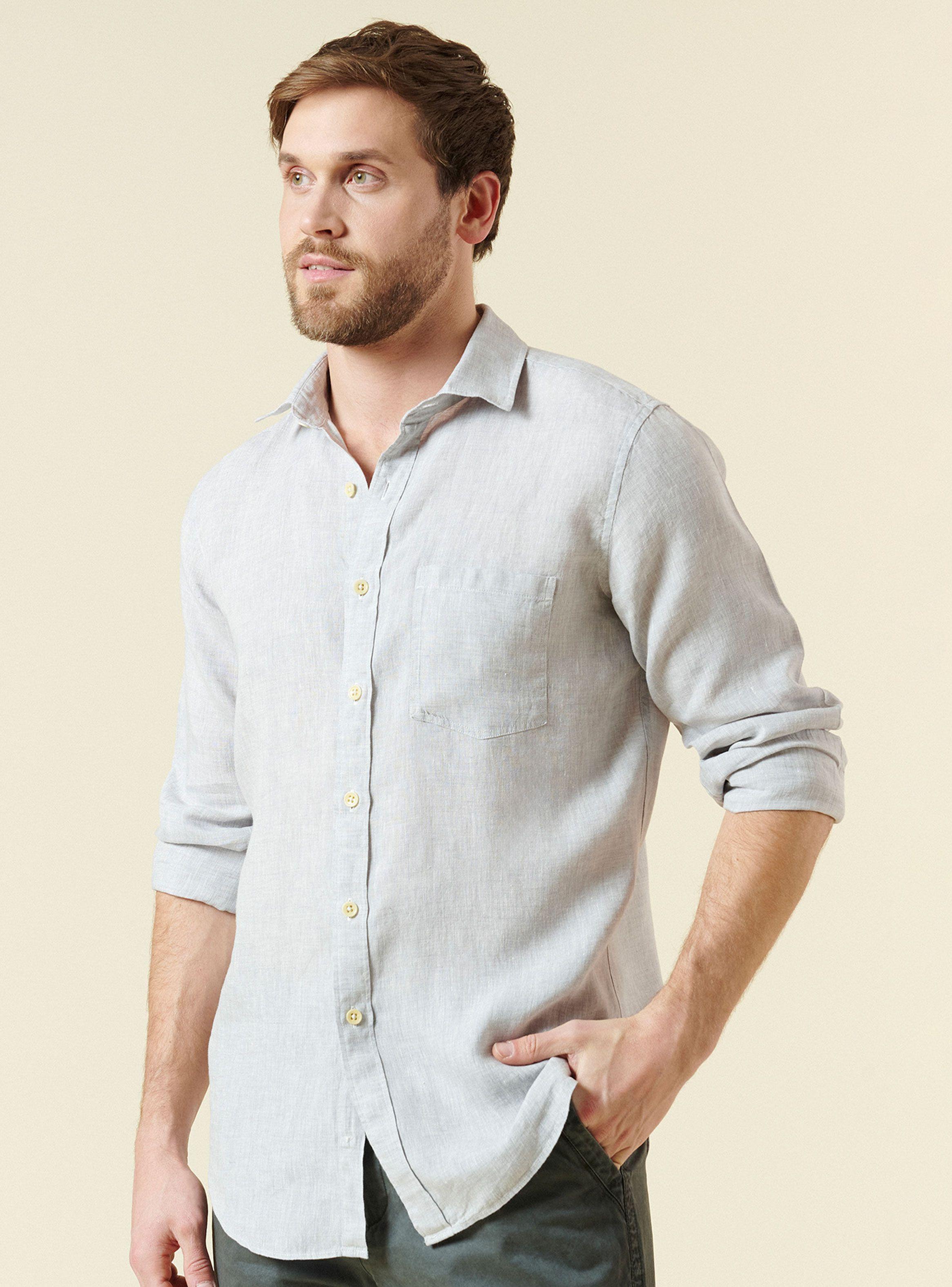 Camisa Sport Lisa Regular Fit Manga Larga-0