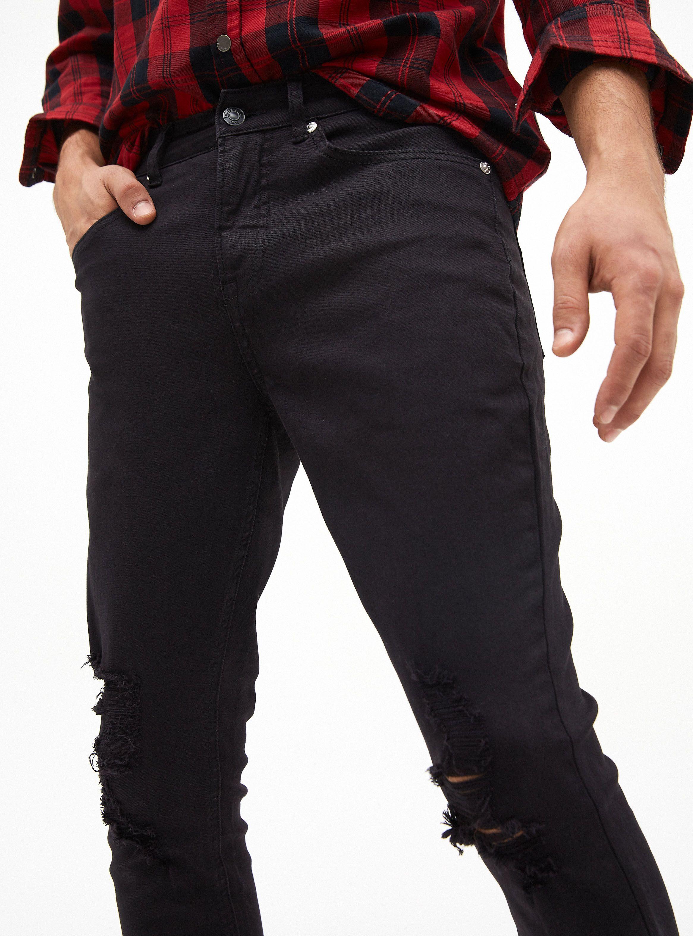 Jeans Destroyed Negro Foster-2