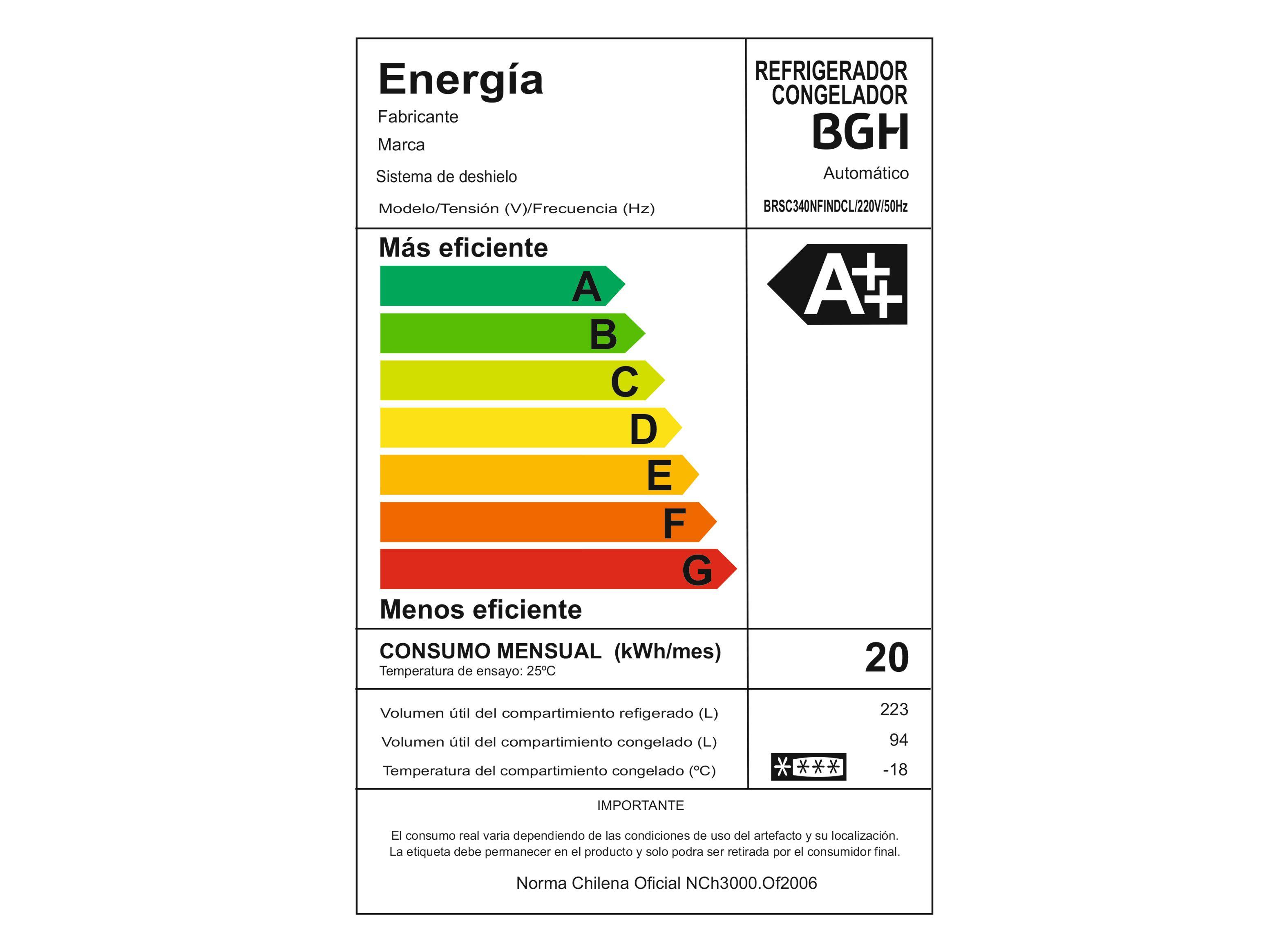 Refrigerador BGH No Frost 317 Litros BRSC340NFINDCL-5