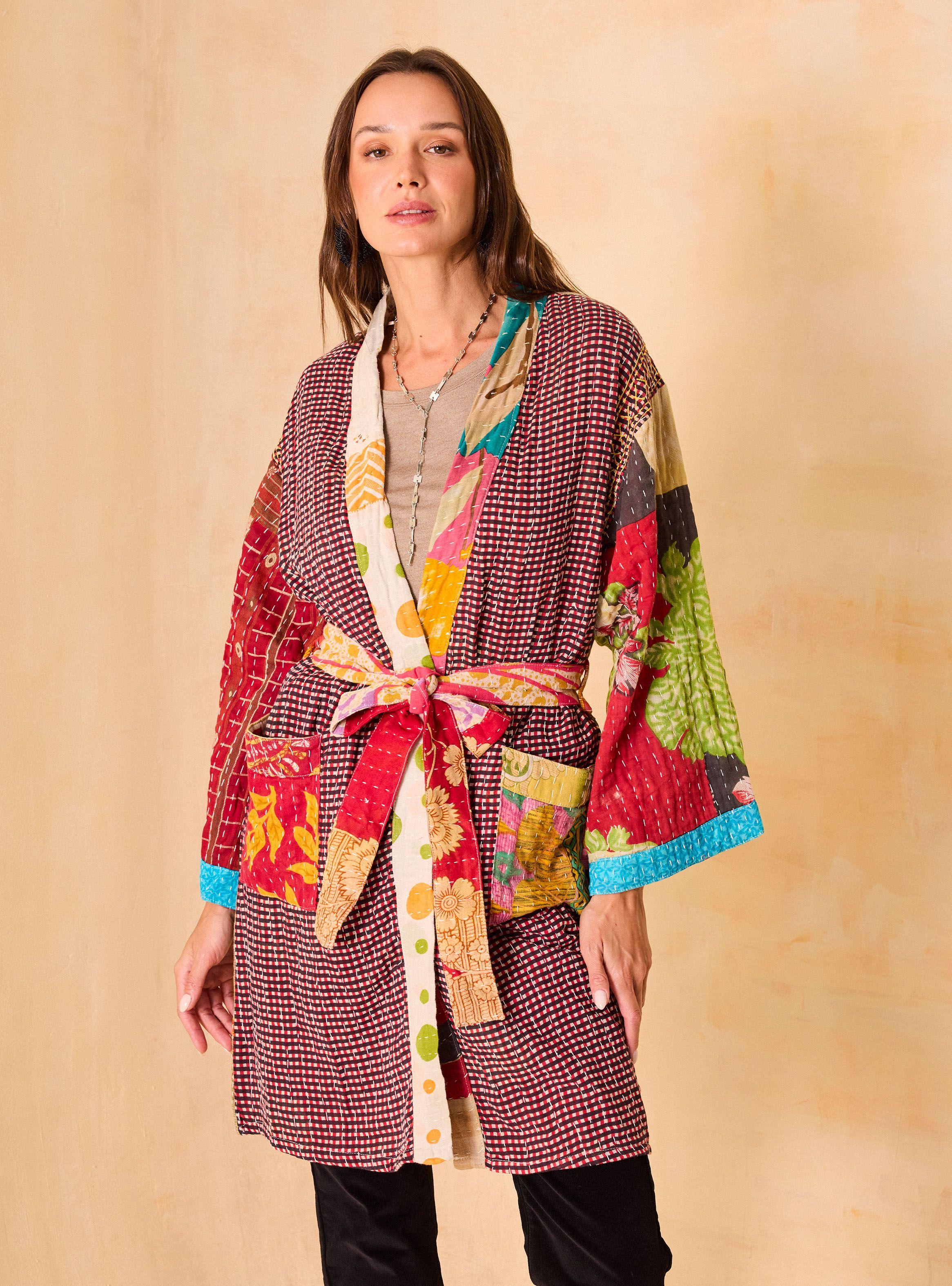 Chaqueta Upcycling Sarees-0