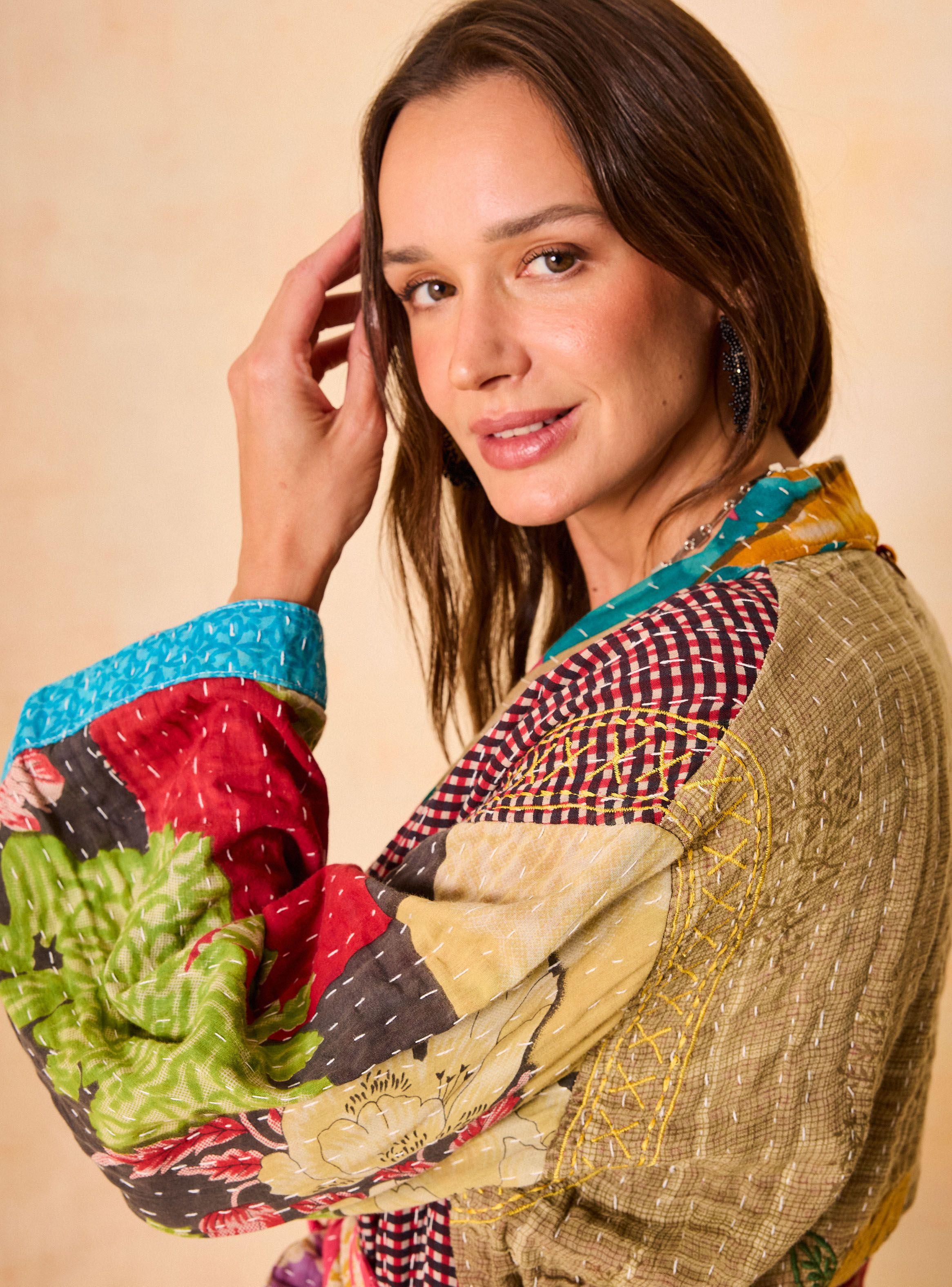 Chaqueta Upcycling Sarees-3