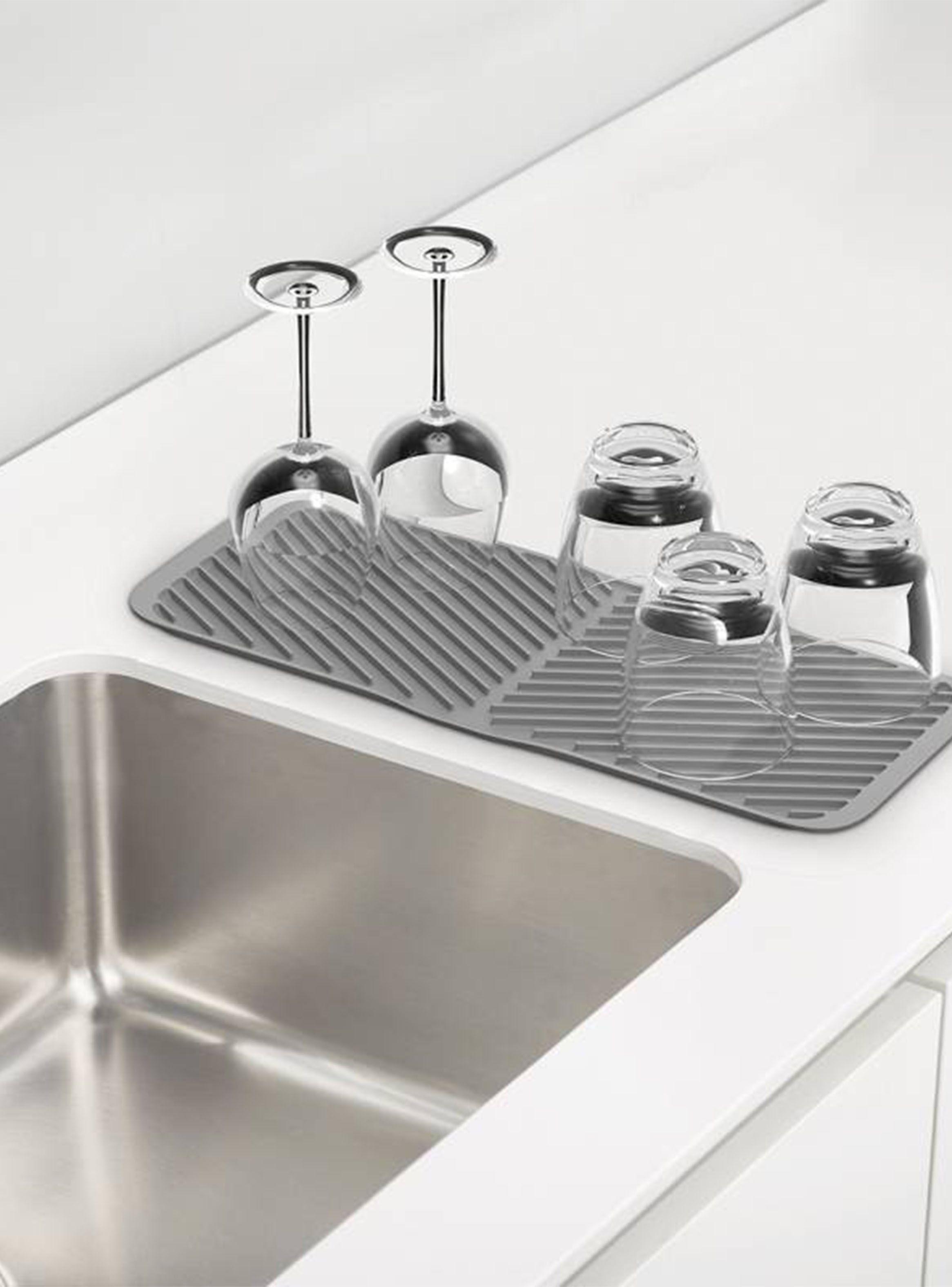 Escurridor Dúo Silicona Gris-3