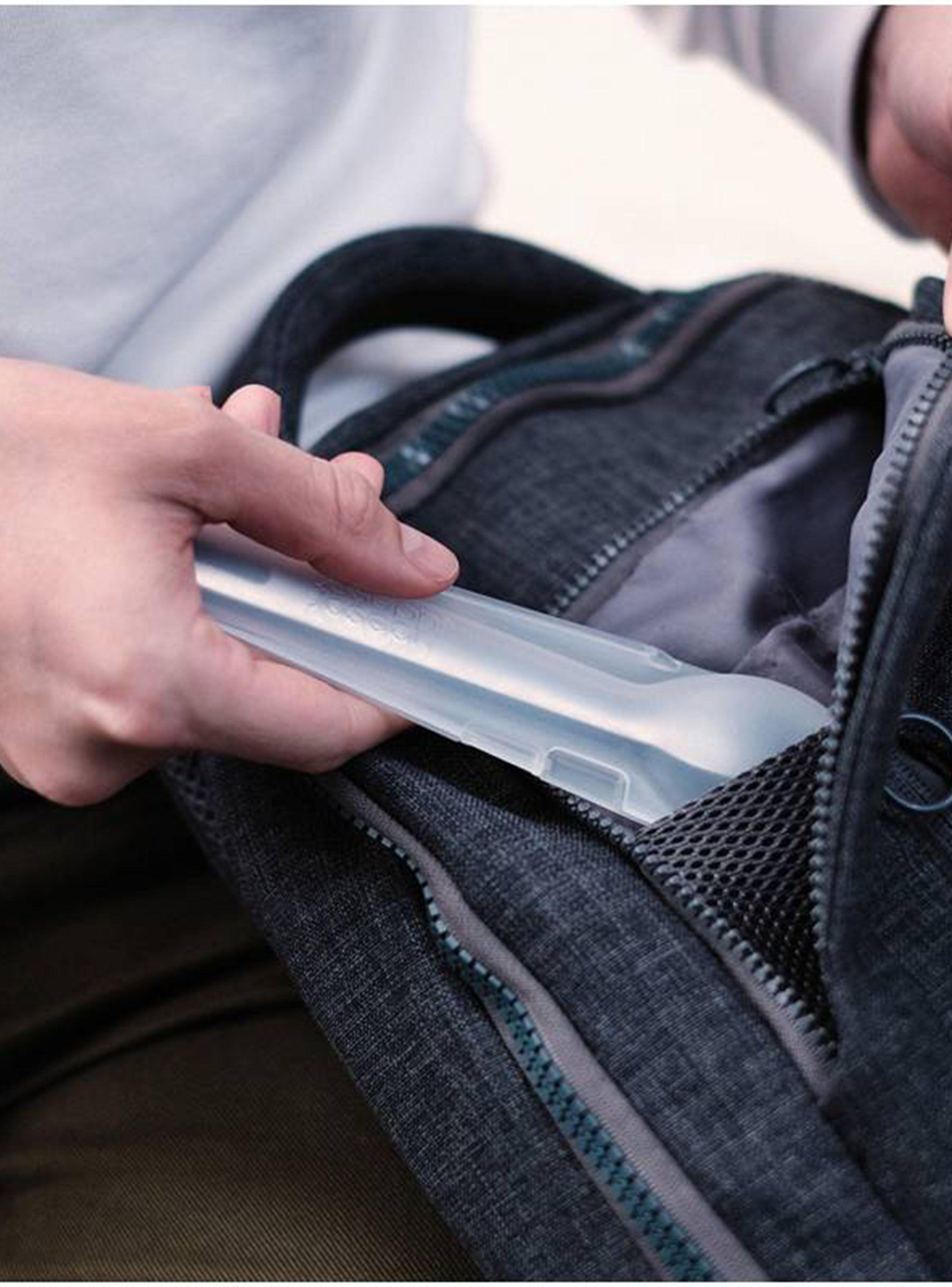 Set Cubiertos Dúo Portátil Acero Inox-3