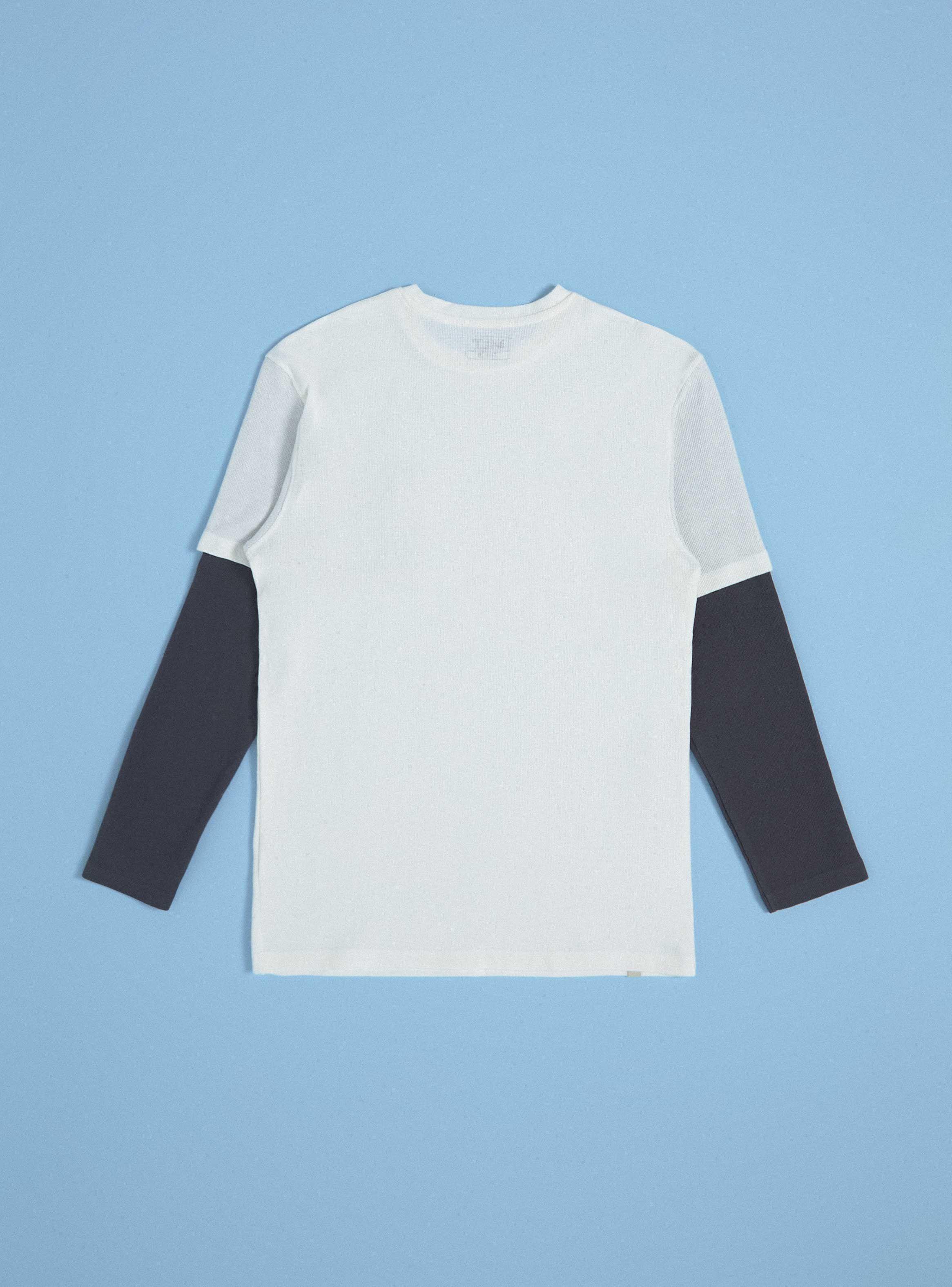 Polera Manga Larga con Efecto de Polera Sobrepuesta-1
