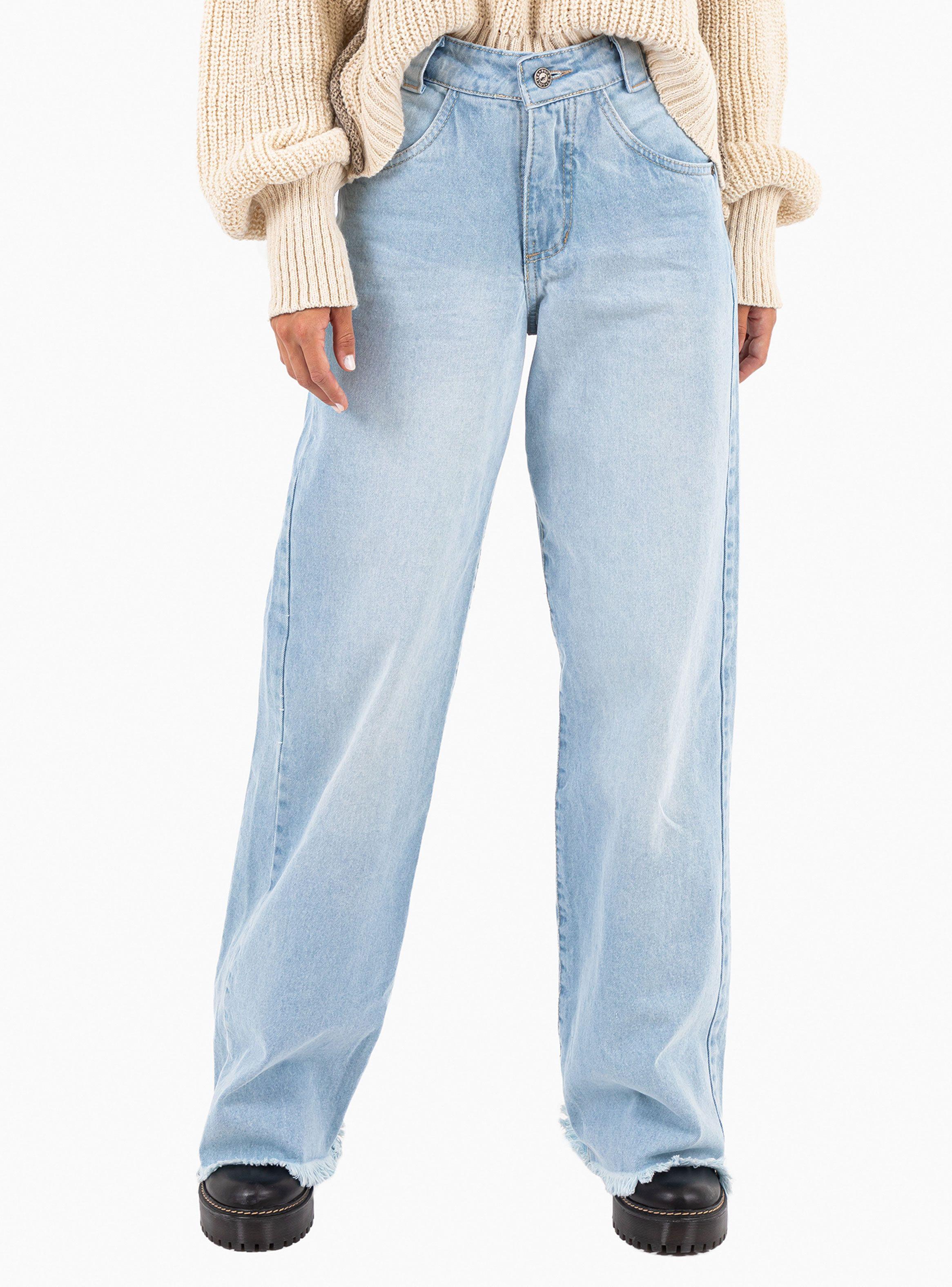 Jeans Lolita Pocket Igna Recto Gris Wide Leg-0