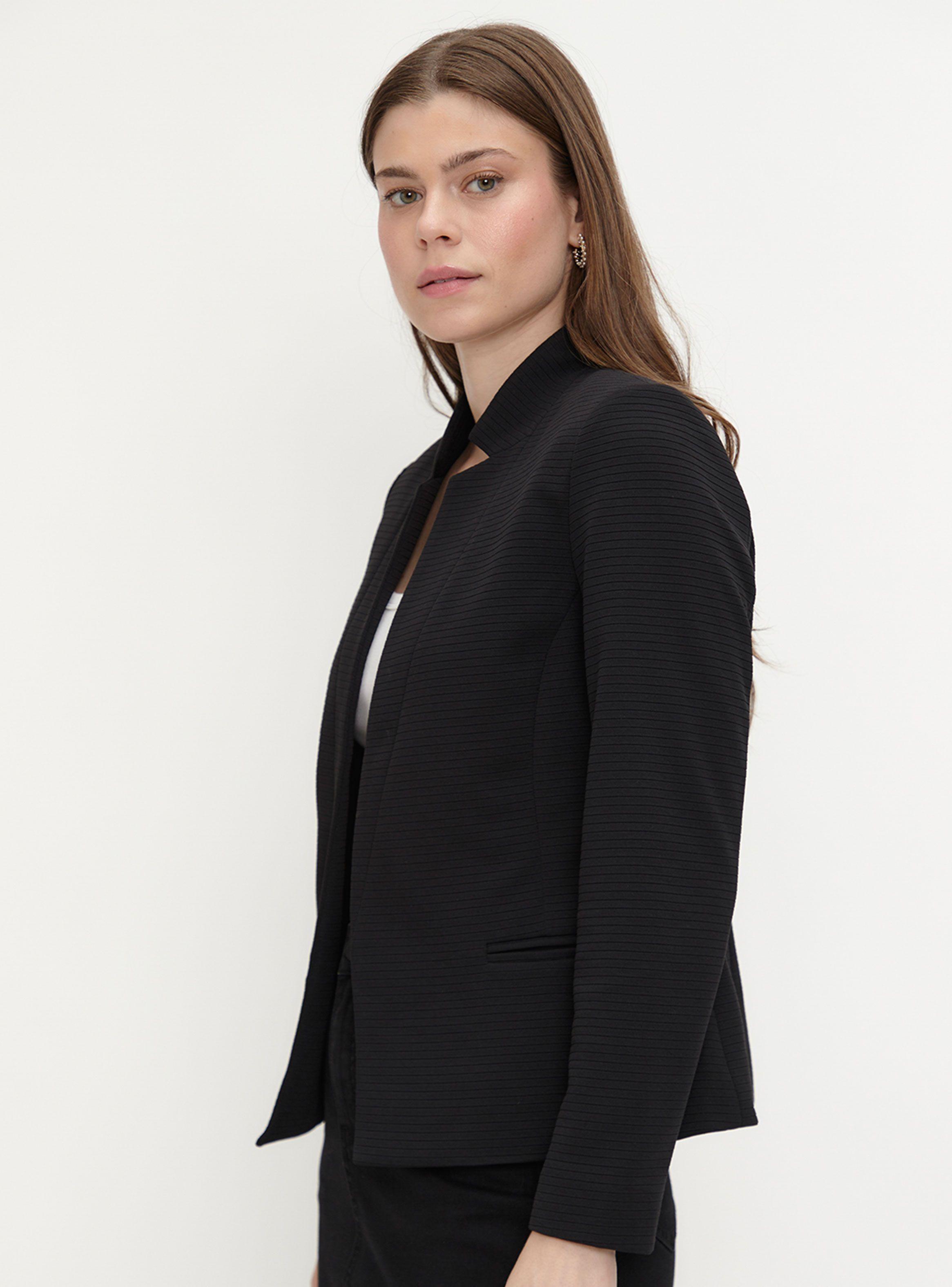 Blazer Liso con Detalle en Bordes-2