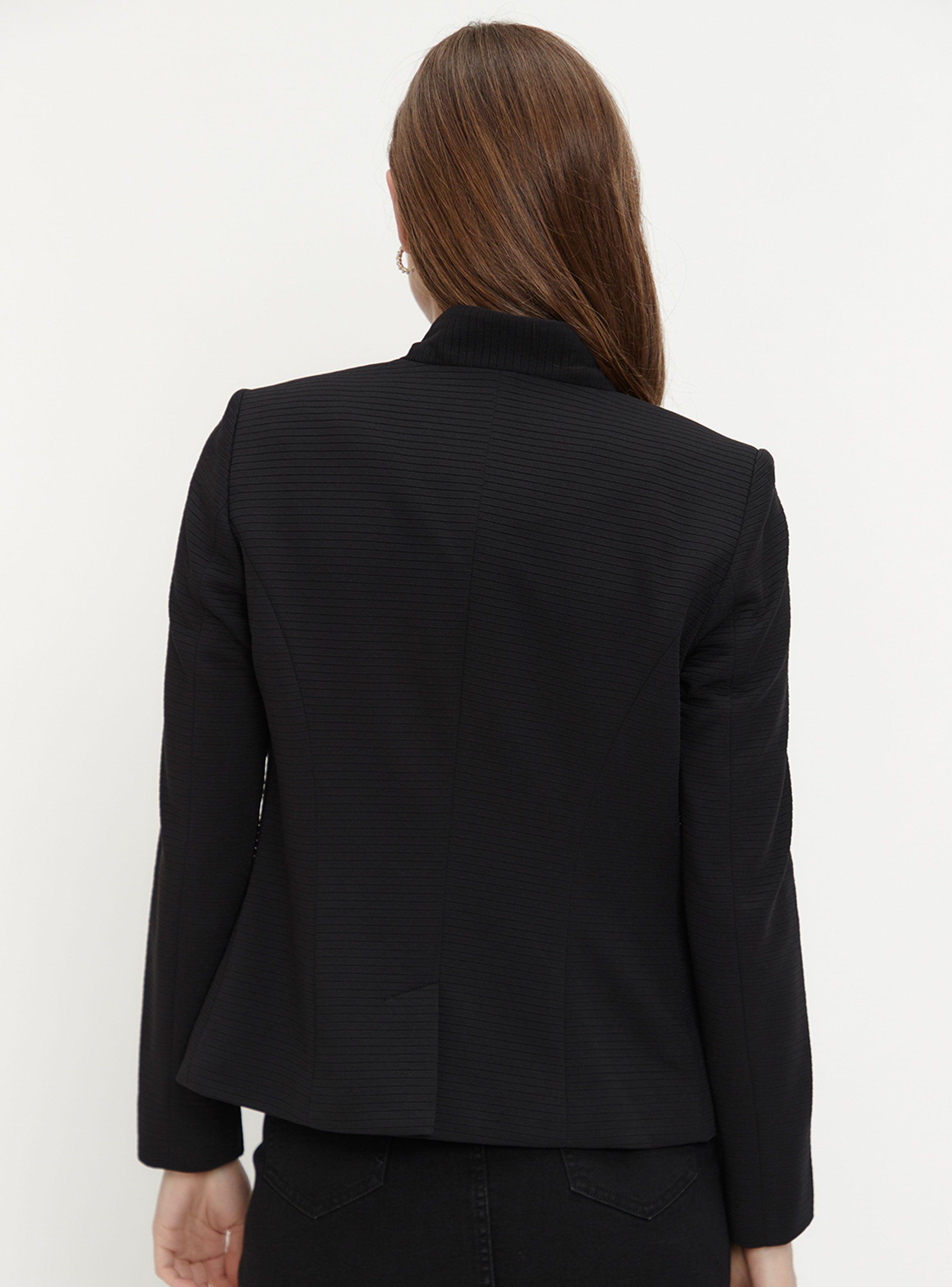 Blazer Liso con Detalle en Bordes-1