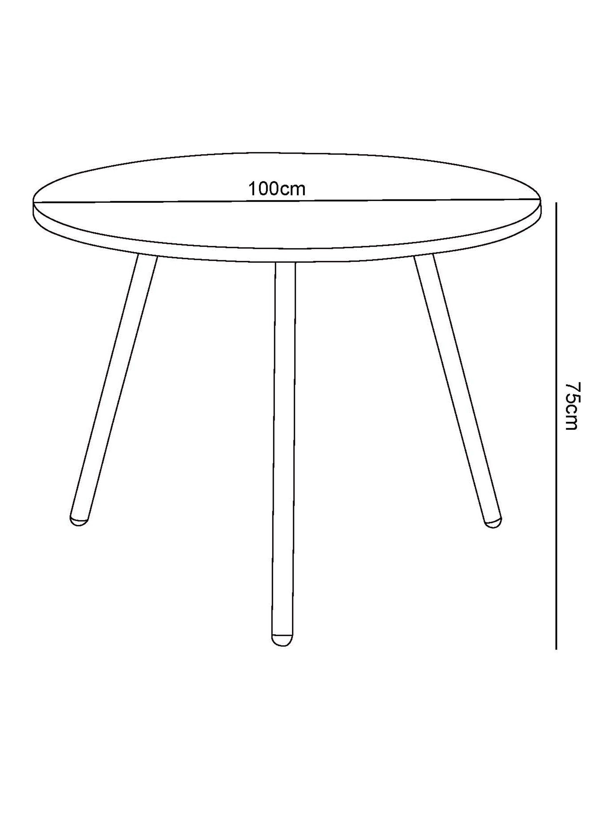 Mesa de Comedor Minimal Redonda-2