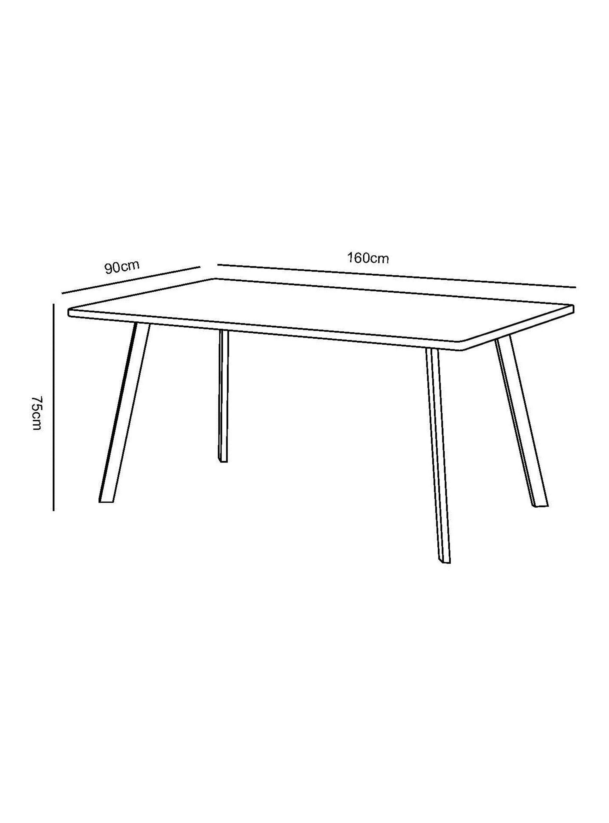 Mesa de Comedor Minimal Rectangular-2