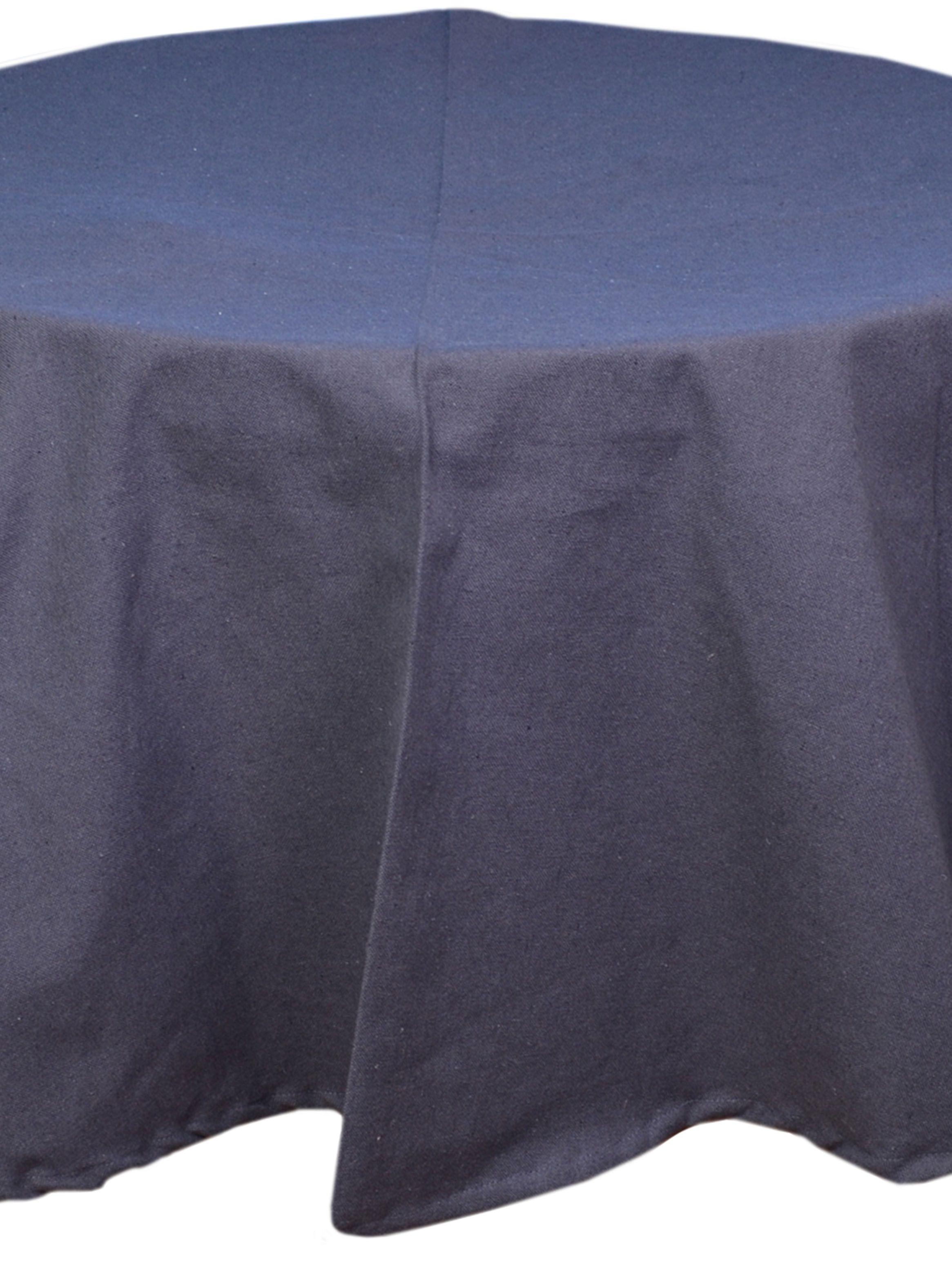 Mantel Redondo Antimanchas Gris-1