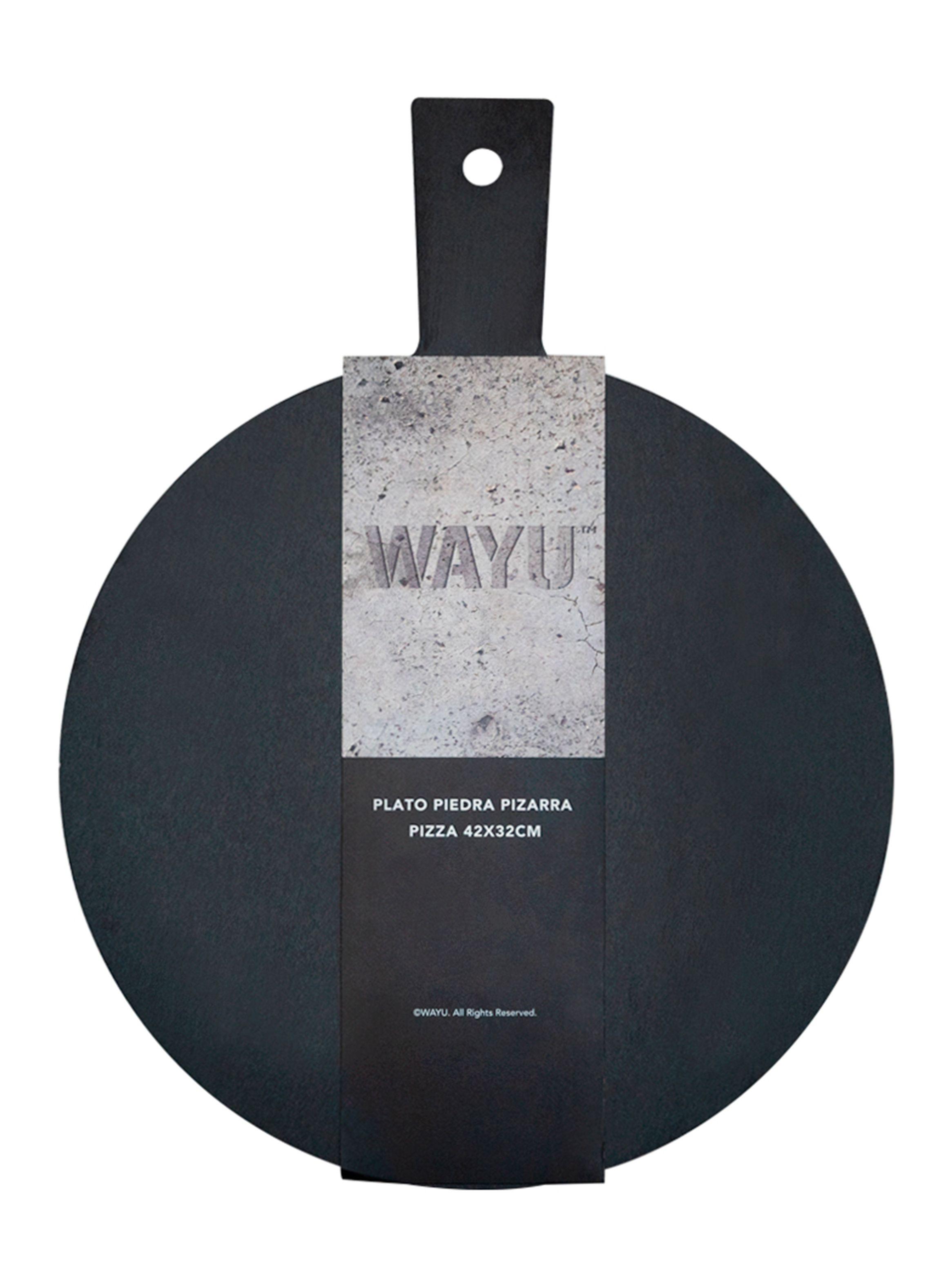 Plato Piedra Pizarra Pizza 42x32 cm-2