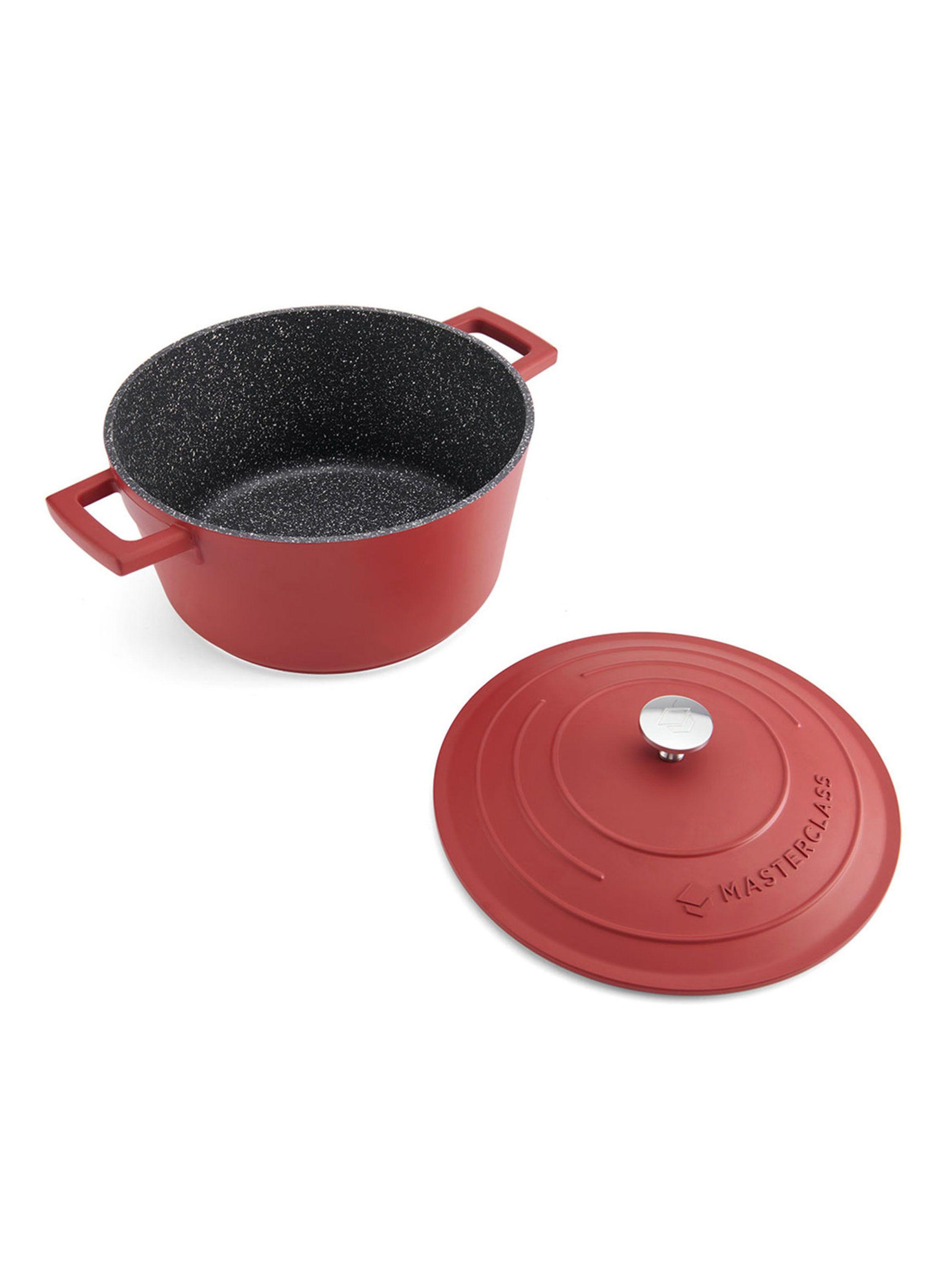 Olla Aluminio 2.5 Litros Rojo-2