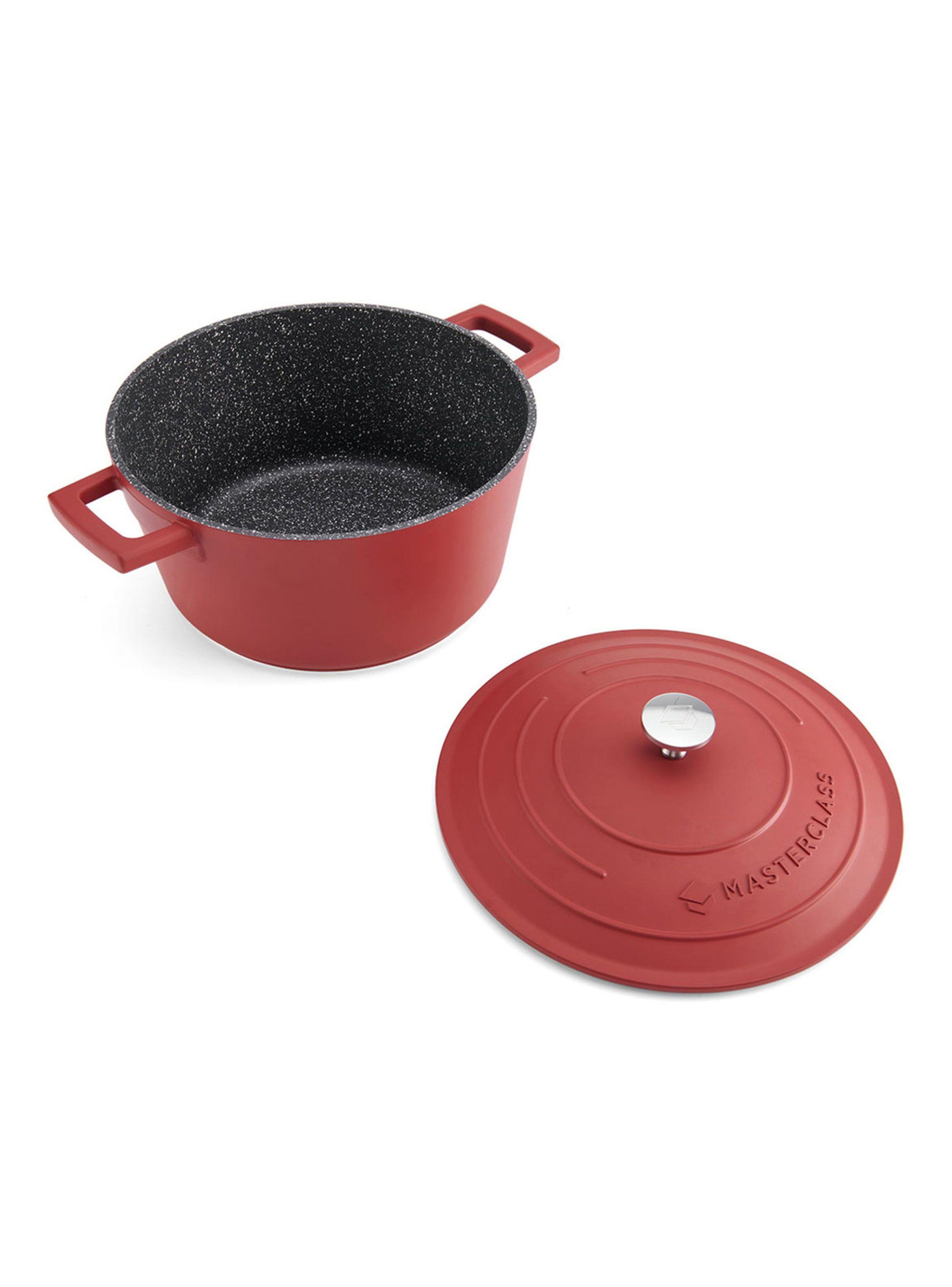 Olla Aluminio 4 Litros Rojo-2