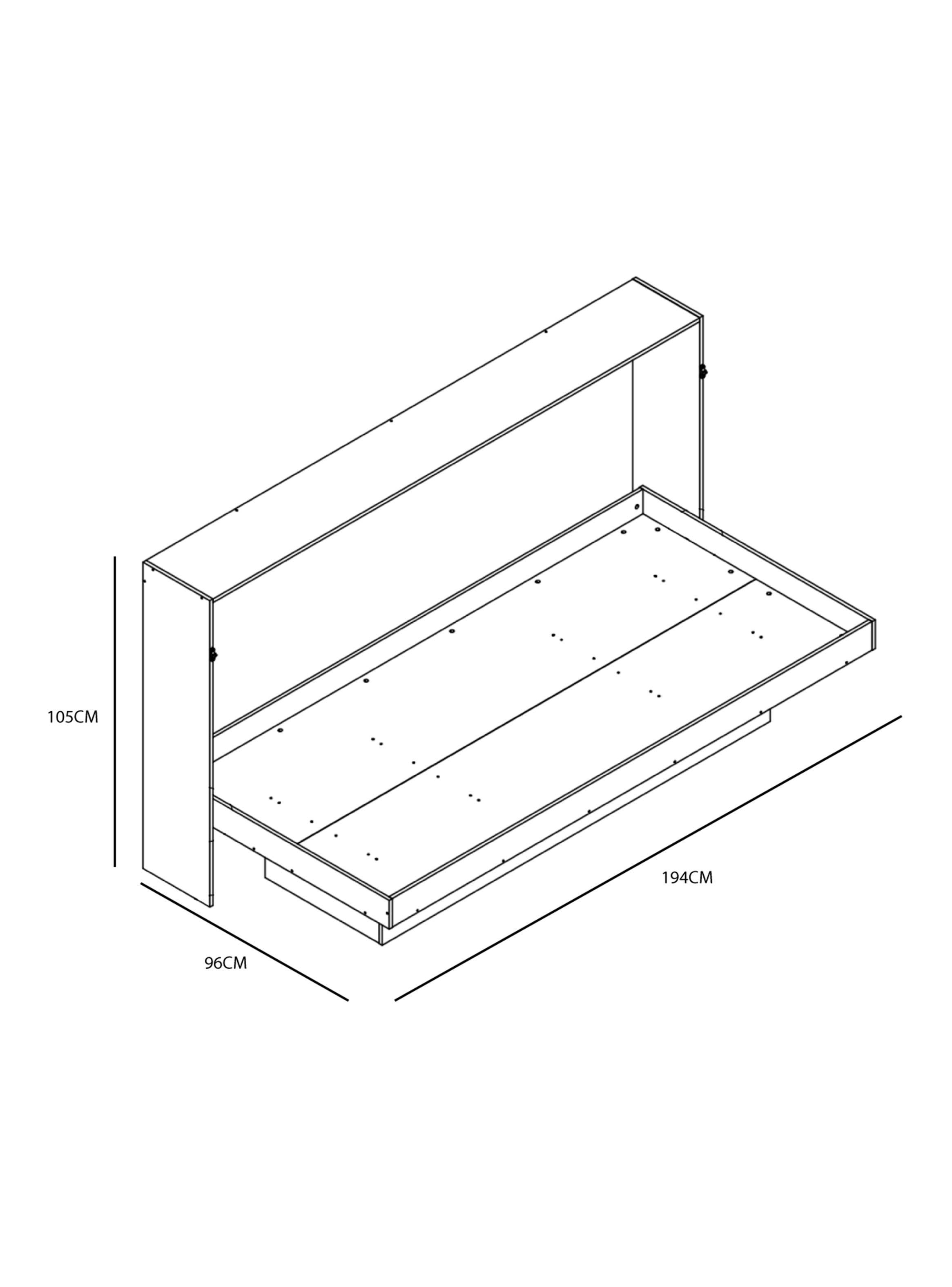 Cama Plegable Horizontal Latino 1 Plaza-1