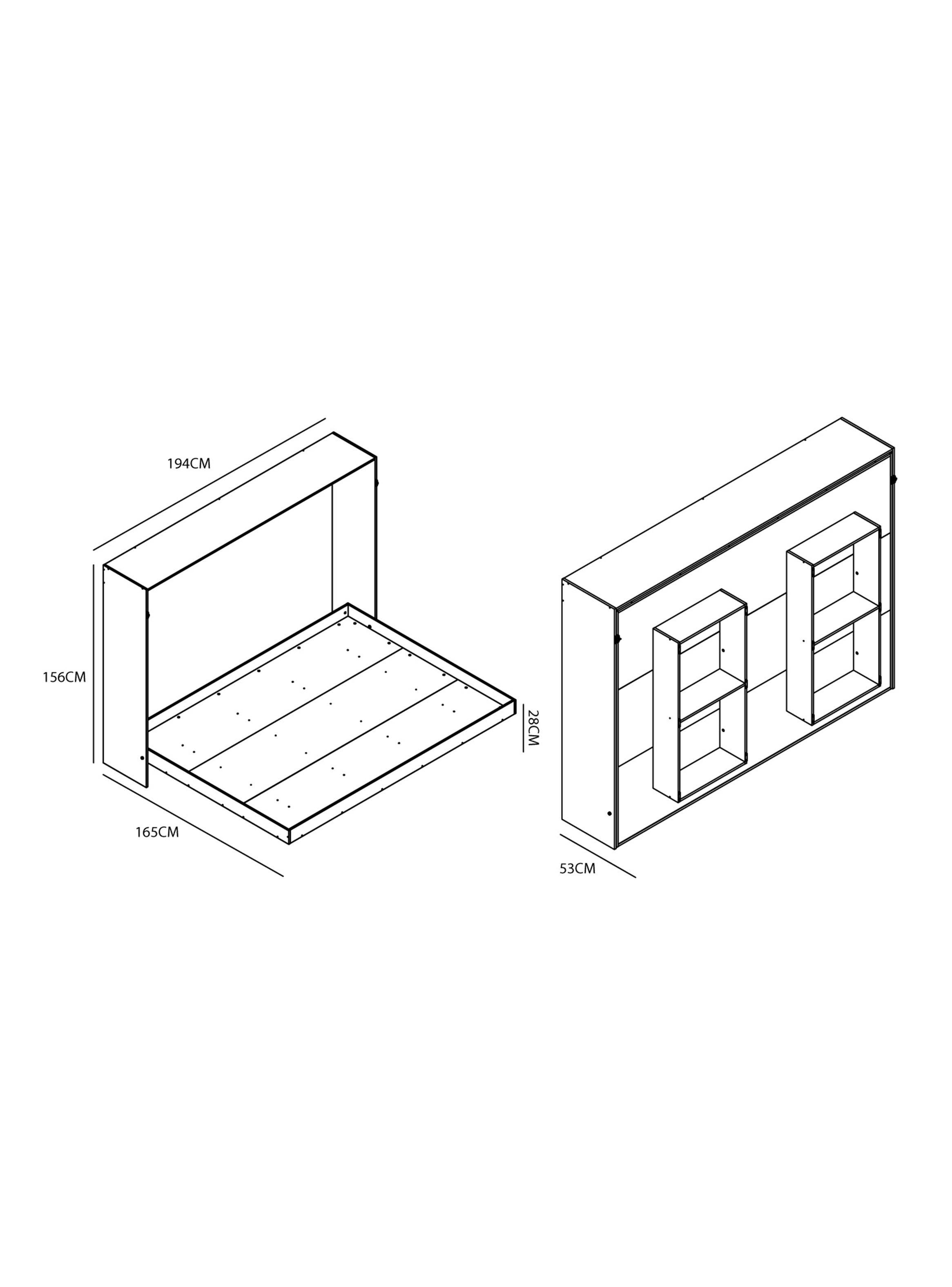 Cama Plegable Horizontal Manhattan 2 Plaza-1