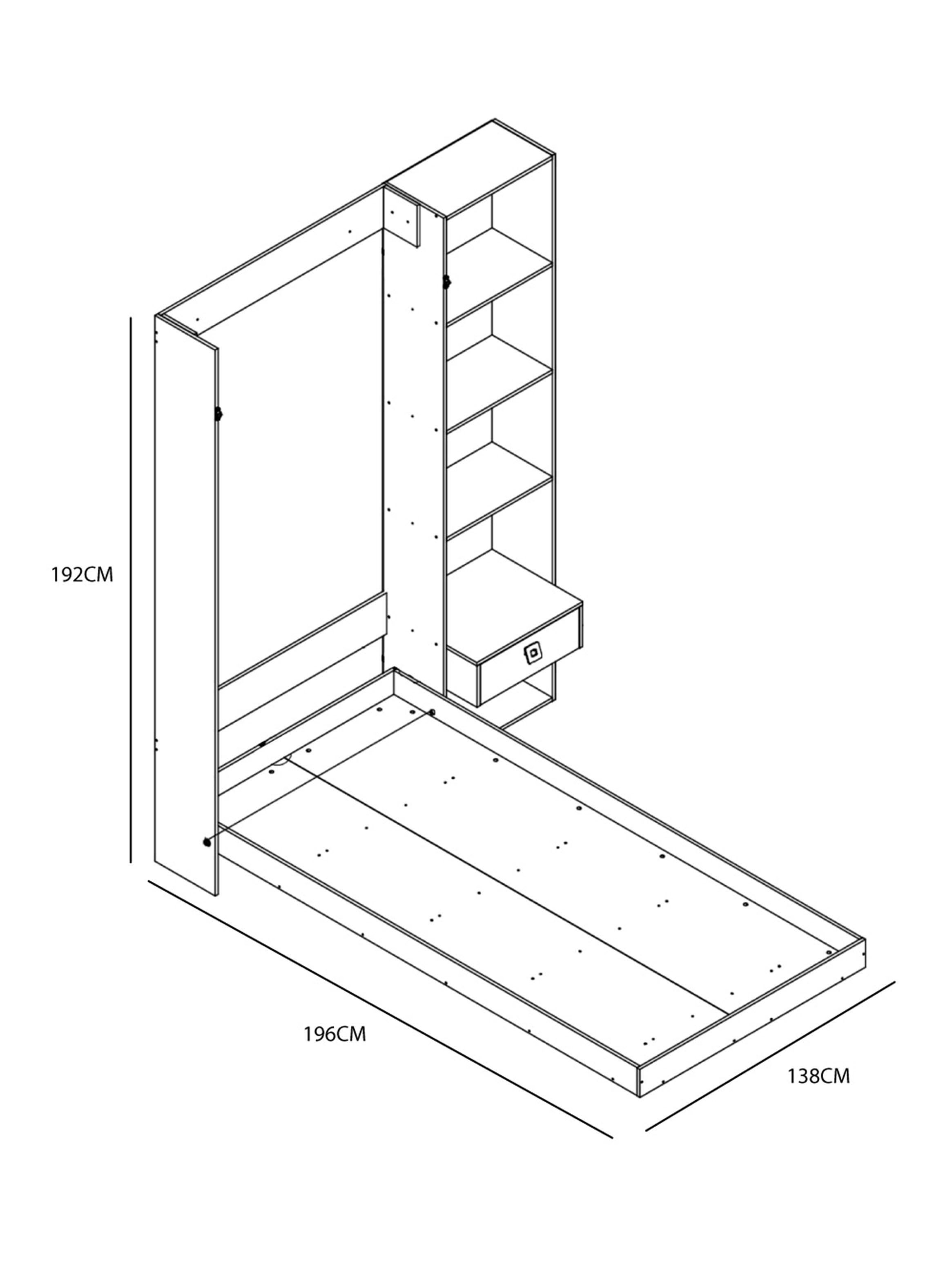 Cama Plegable Vertical Vancouver 1 Plaza-1