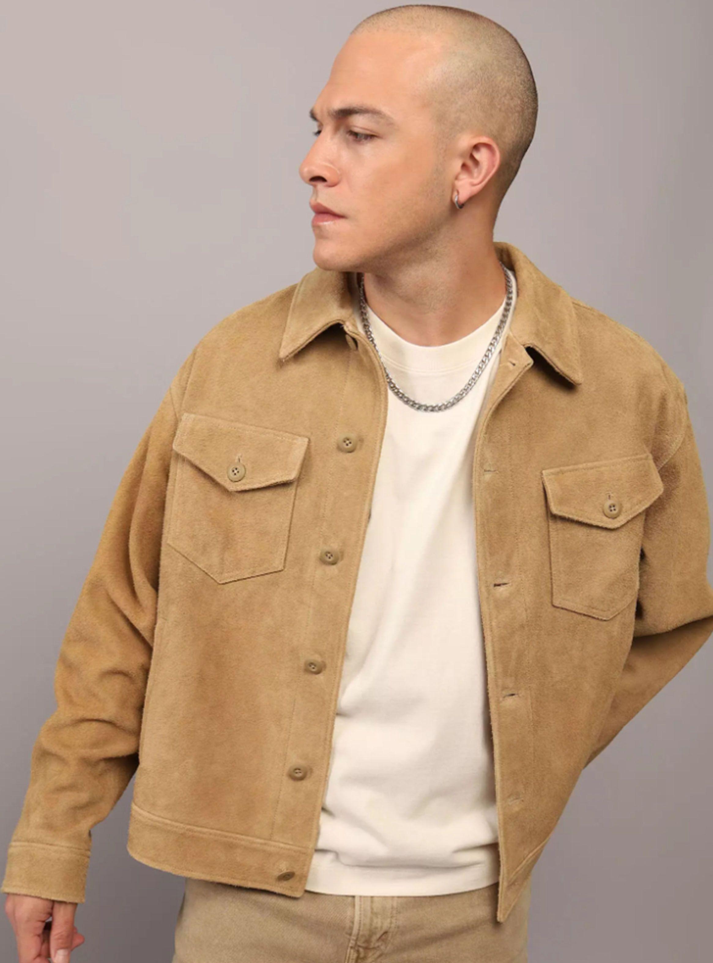 Chaqueta Ae X Manuel Turizo Suede Trucker-0