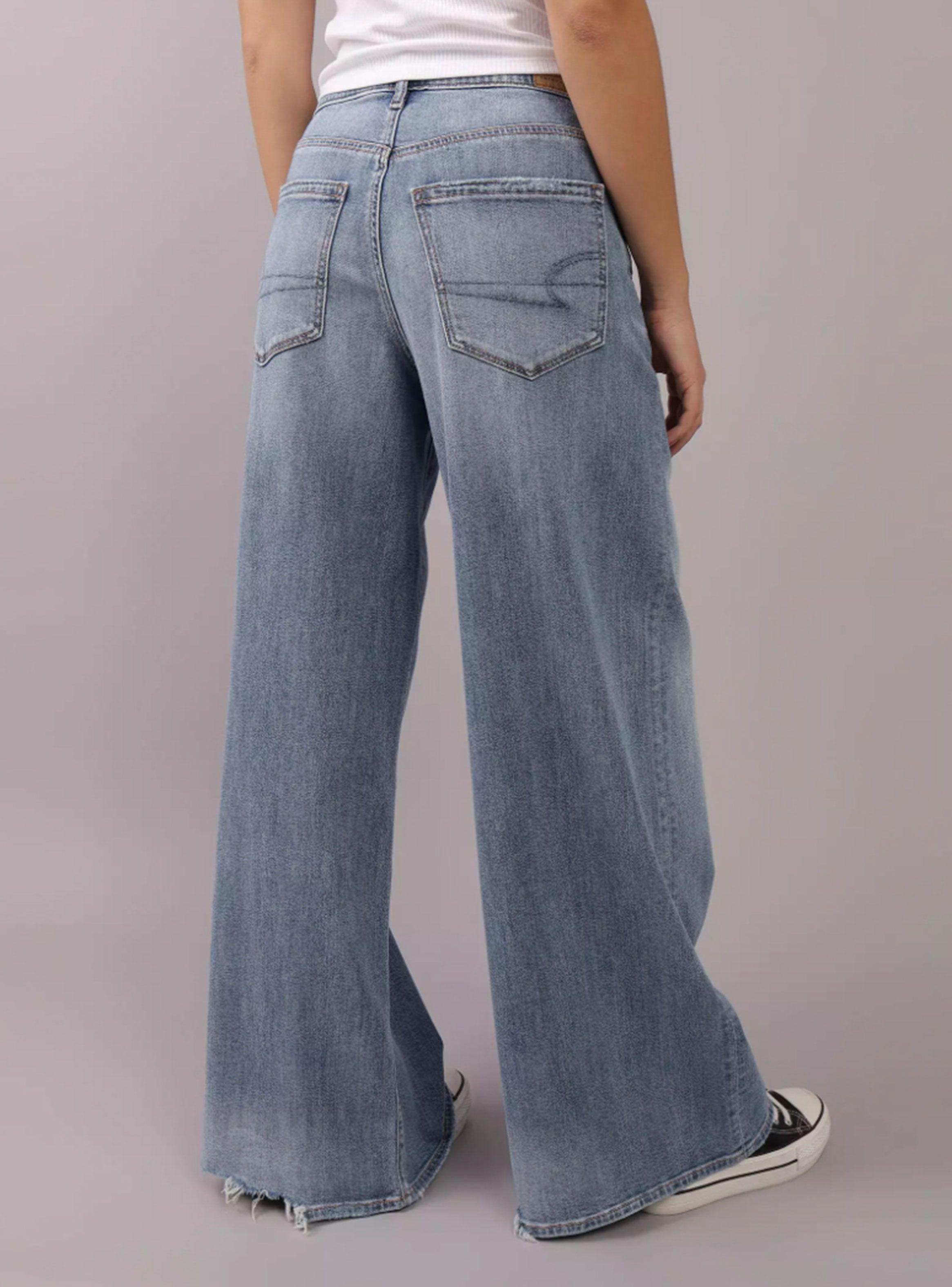 Jeans AE Ultra Wide-Leg Stretch Tiro Alto-1