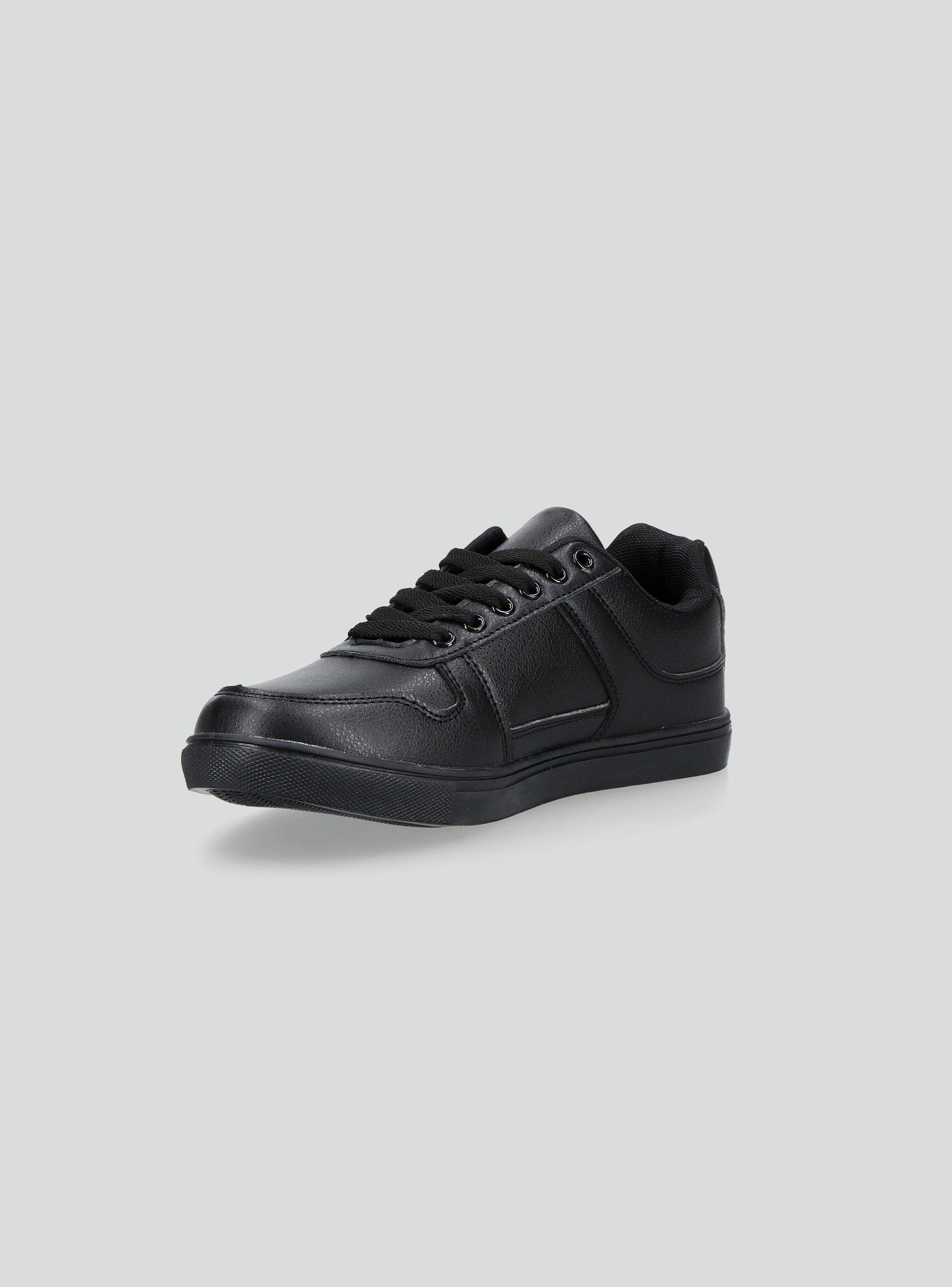 Zapatilla Escolar Black con Cordón Niño-1